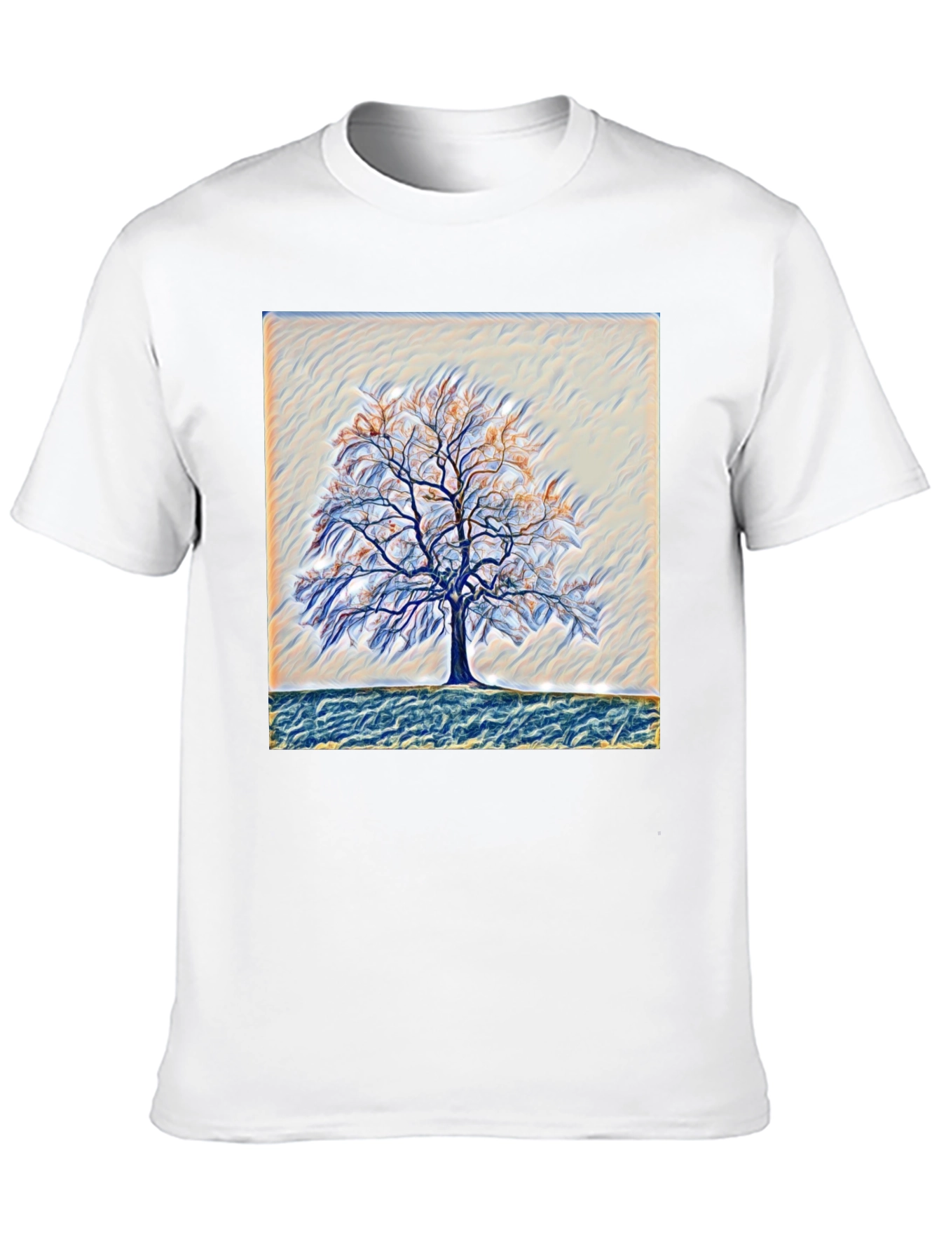Abstract Tree Graphic Tee - Nature Art T-Shirt