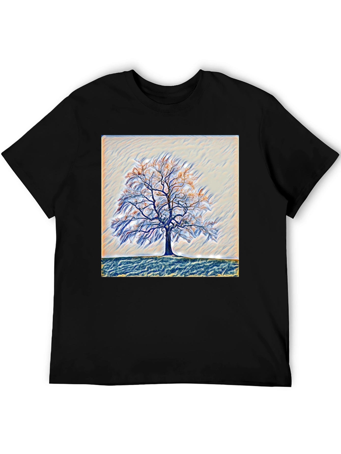 Abstract Tree Graphic Tee - Nature Art T-Shirt