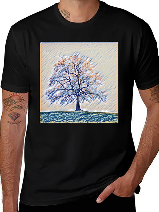 Abstract Tree Graphic Tee - Nature Art T-Shirt