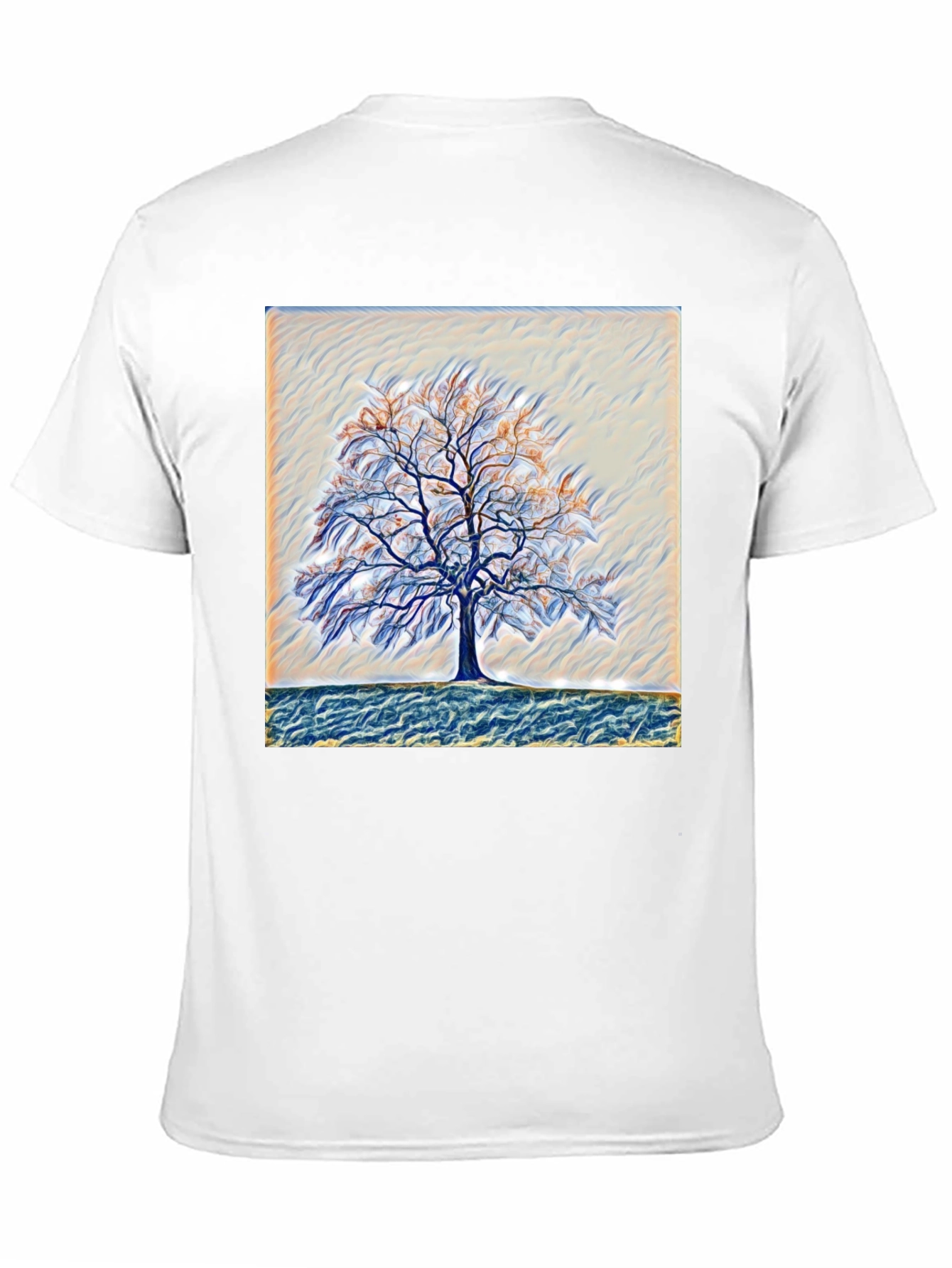 Abstract Tree Graphic Tee - Nature Art T-Shirt