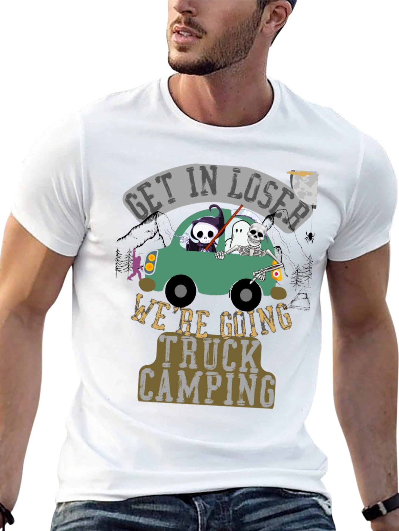 Get In Loser Truck Camping T-Shirt