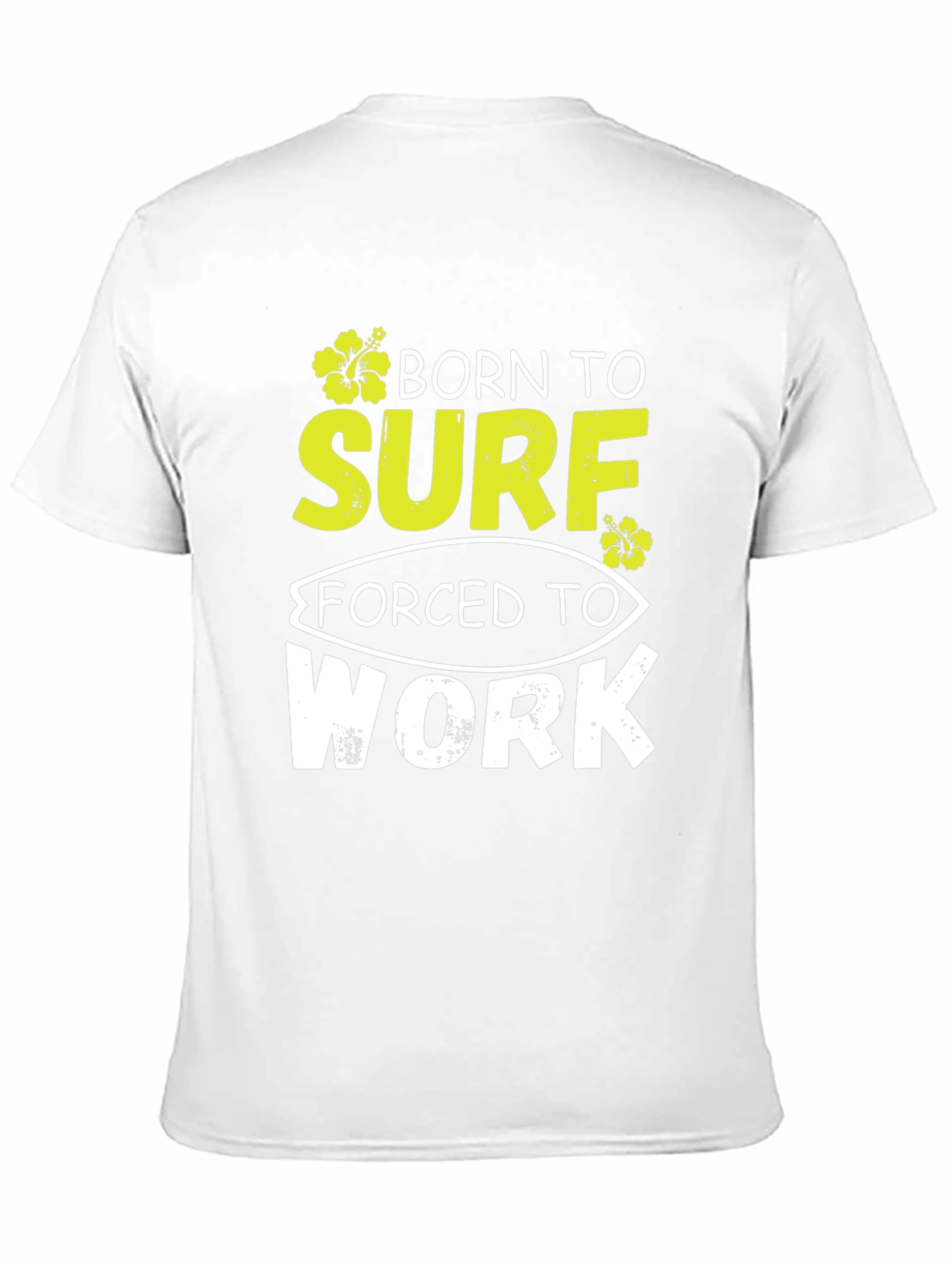 Born to Surf Black Graphic T-Shirt