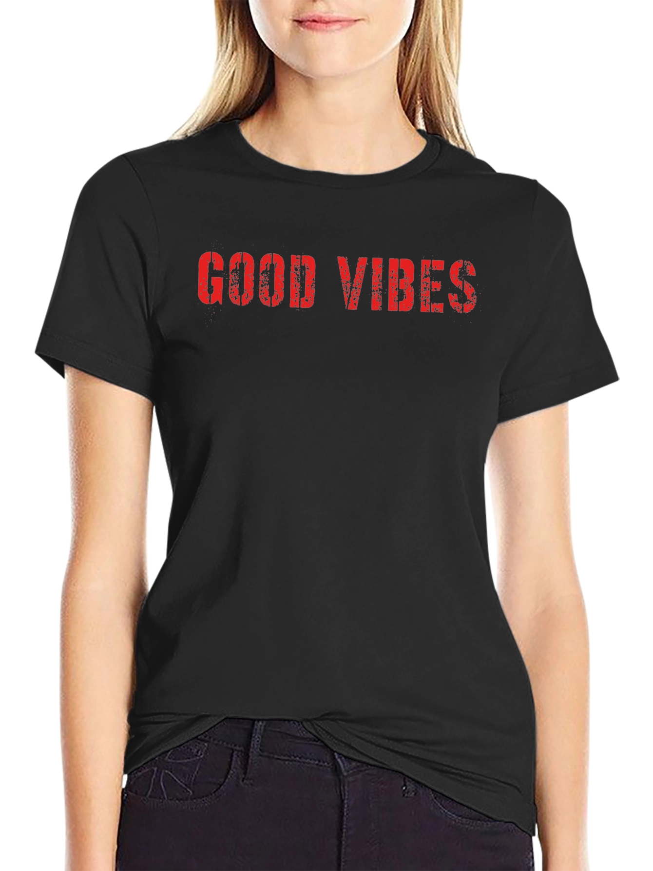 Good Vibes Graphic Tee - Black