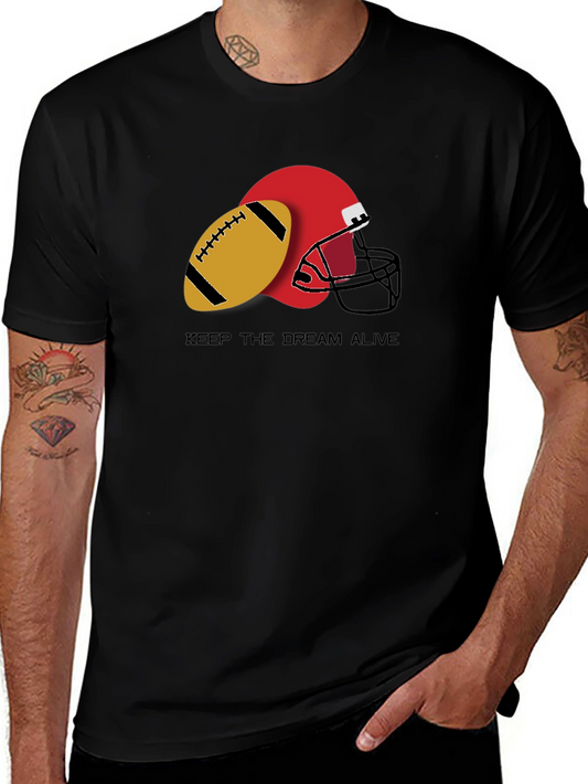 Keep the Dream Alive Football Graphic T-Shirt