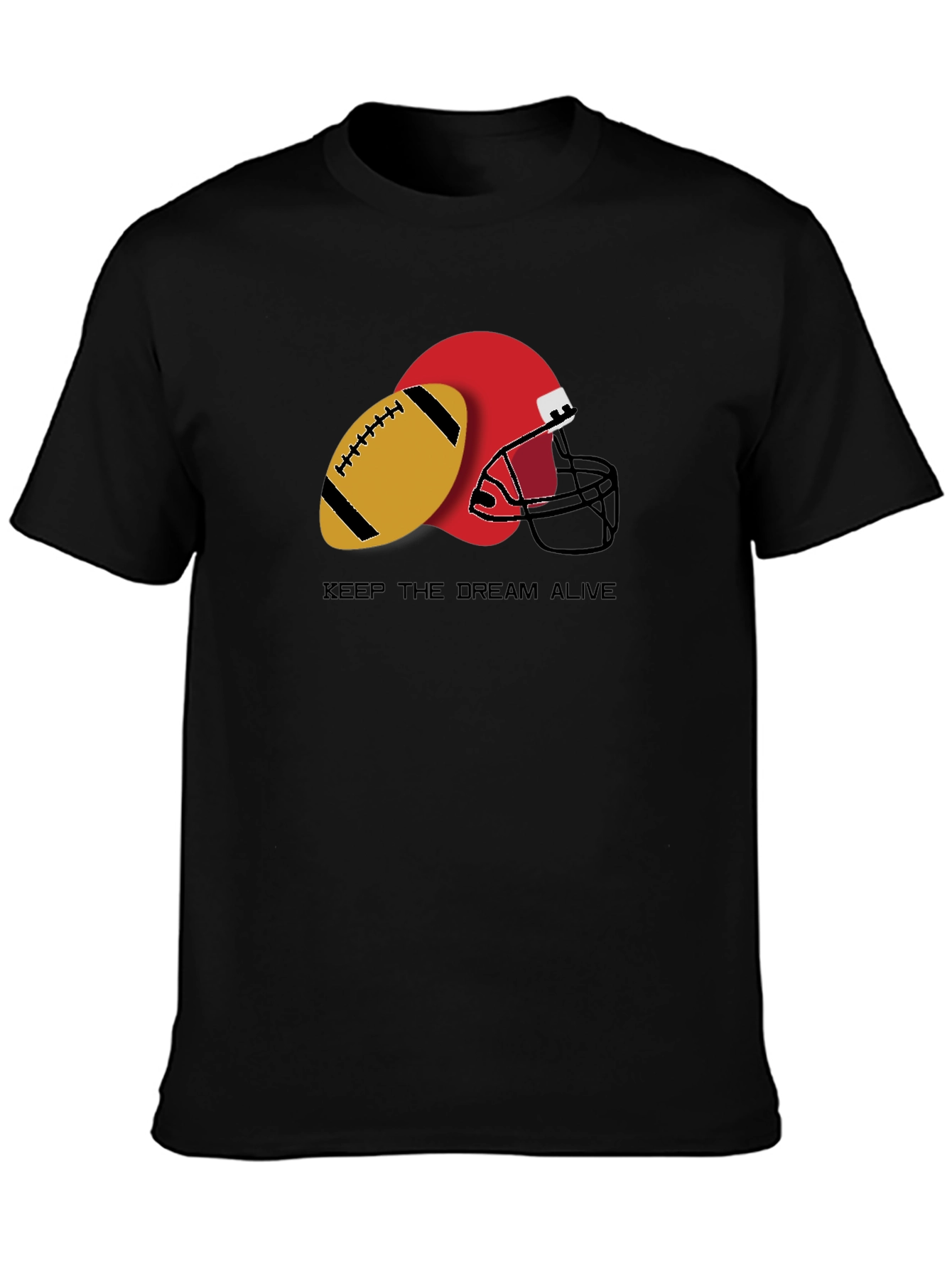 Keep the Dream Alive Football Graphic T-Shirt