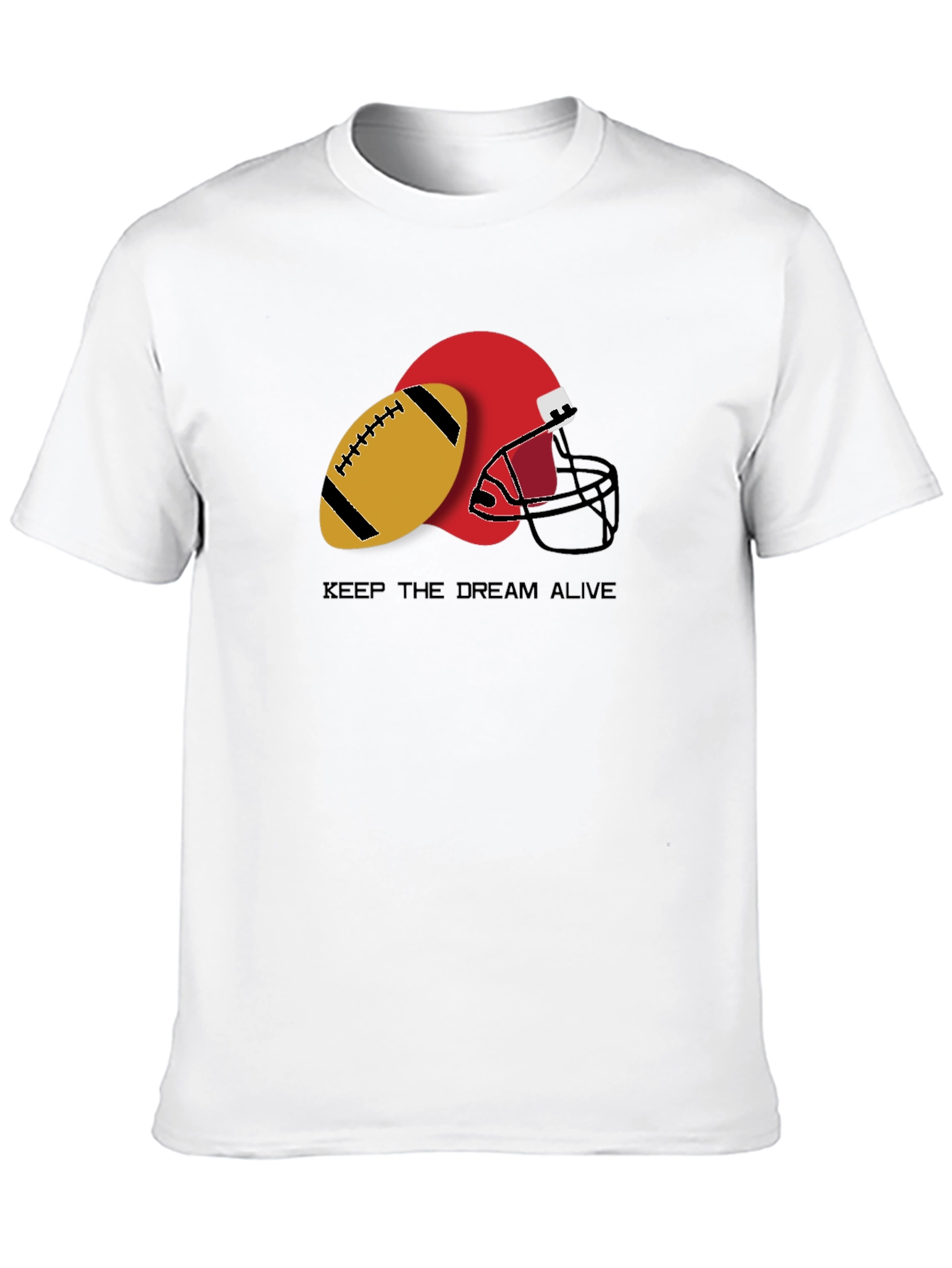Keep the Dream Alive Football Graphic T-Shirt