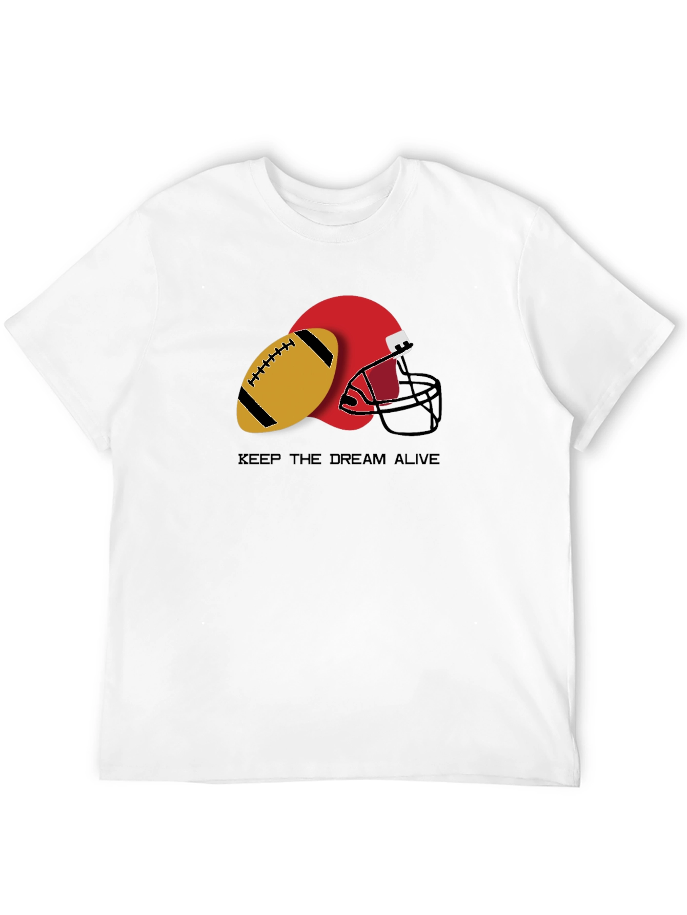 Keep the Dream Alive Football Graphic T-Shirt