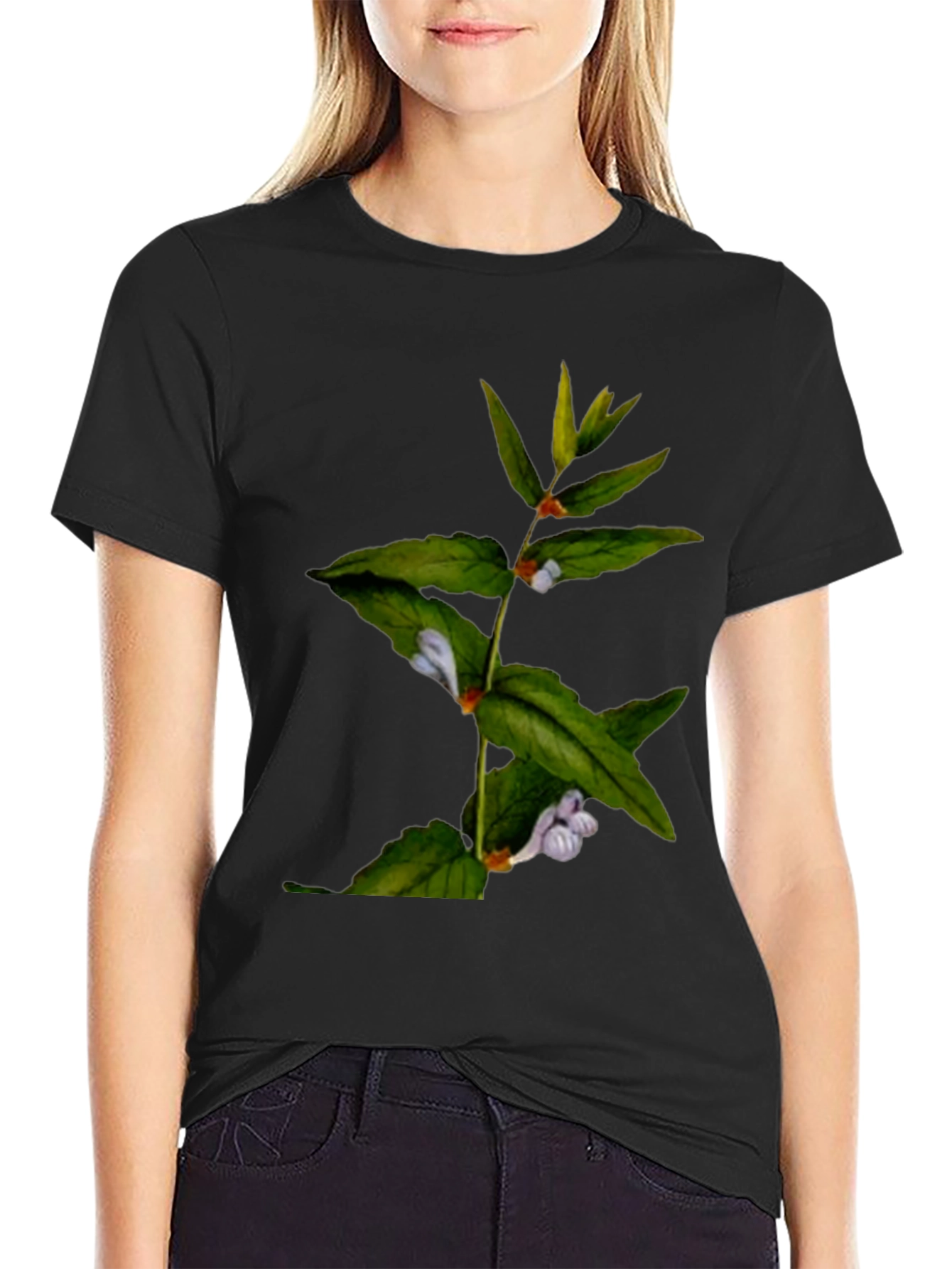 Botanical Print T-Shirt - Nature Inspired Design