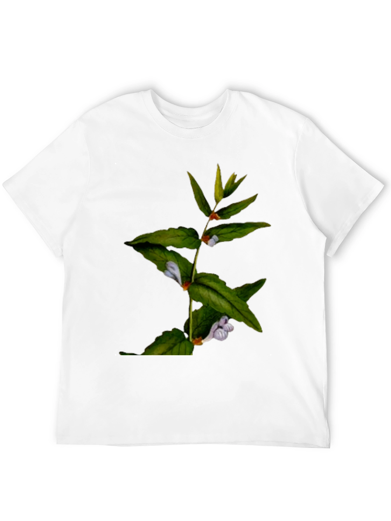 Botanical Print T-Shirt - Nature Inspired Design