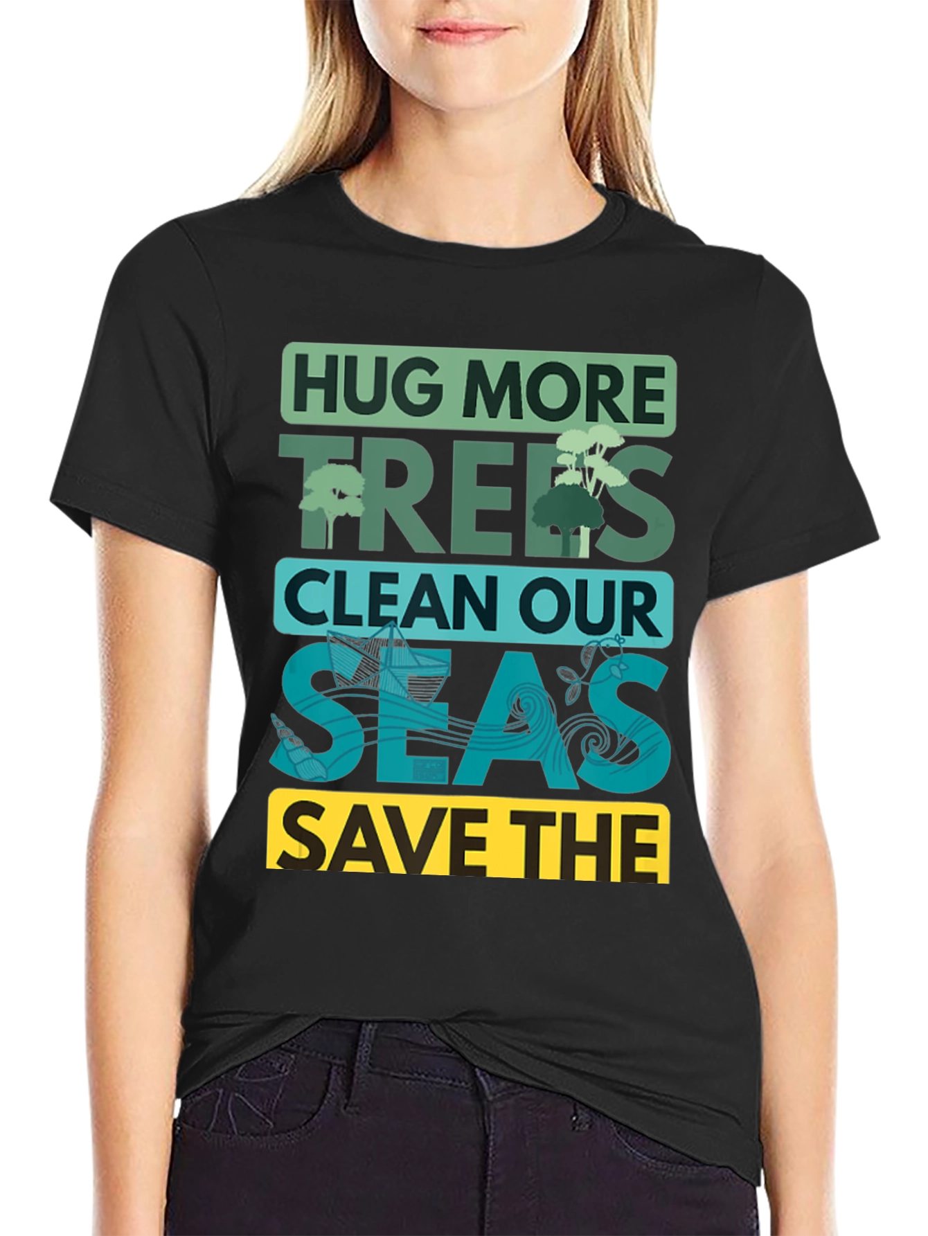Eco-Friendly Graphic T-Shirt: Hug More Trees