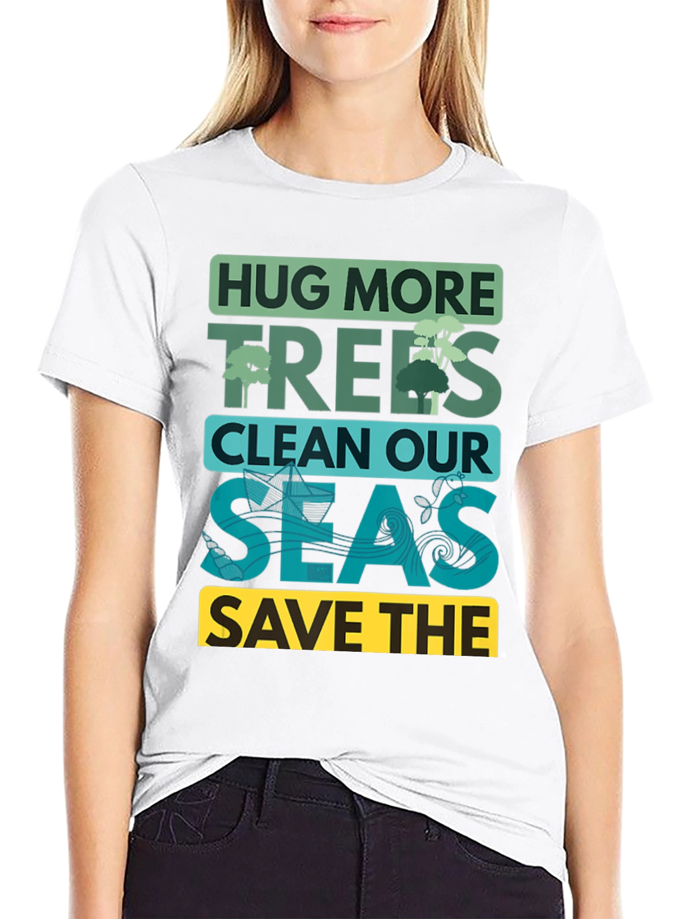 Eco-Friendly Graphic T-Shirt: Hug More Trees