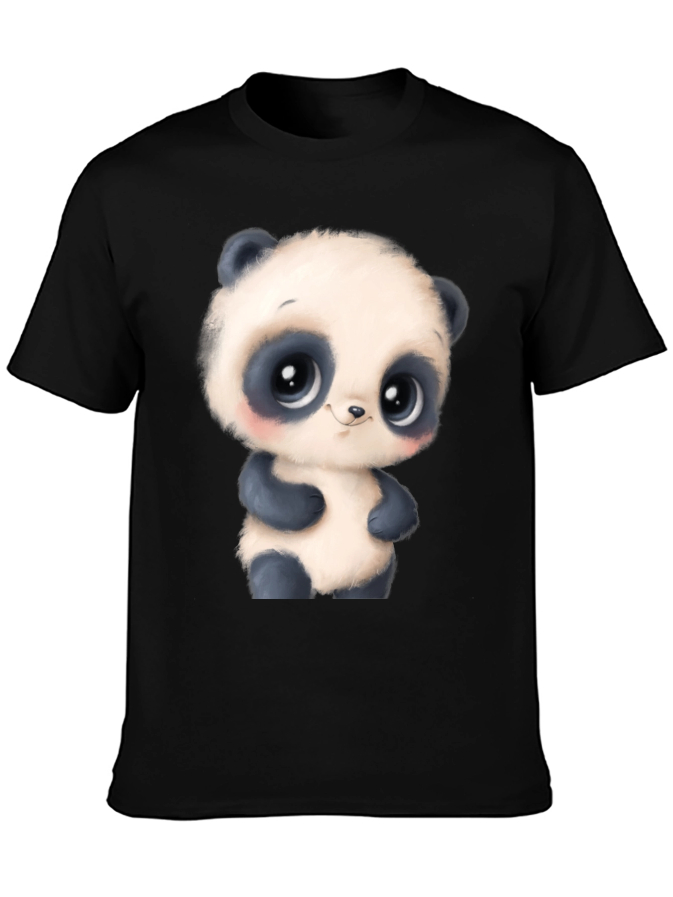 Cute Cartoon Panda Bear Graphic T-Shirt