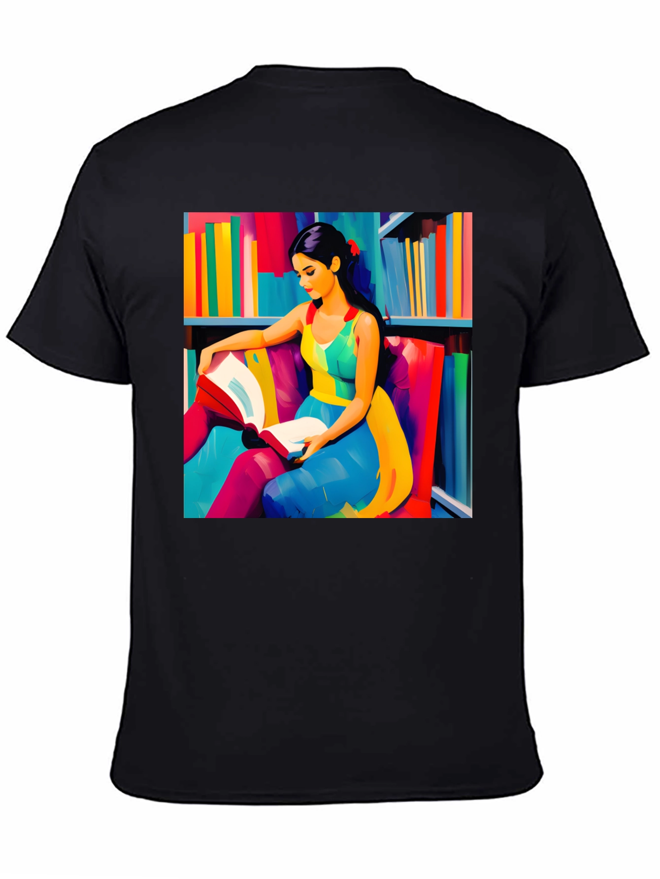 Colorful Reader Graphic T-Shirt