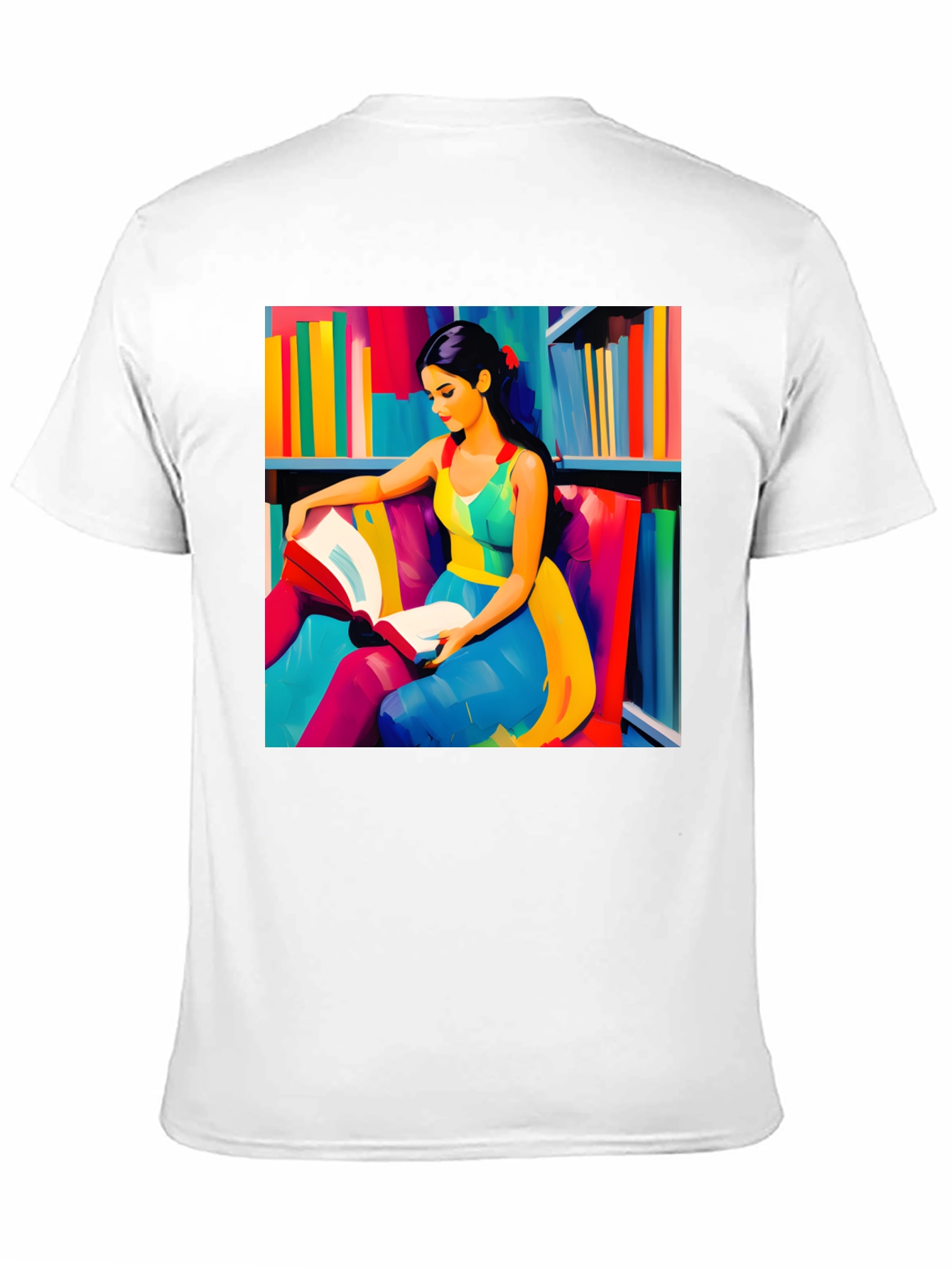 Colorful Reader Graphic T-Shirt