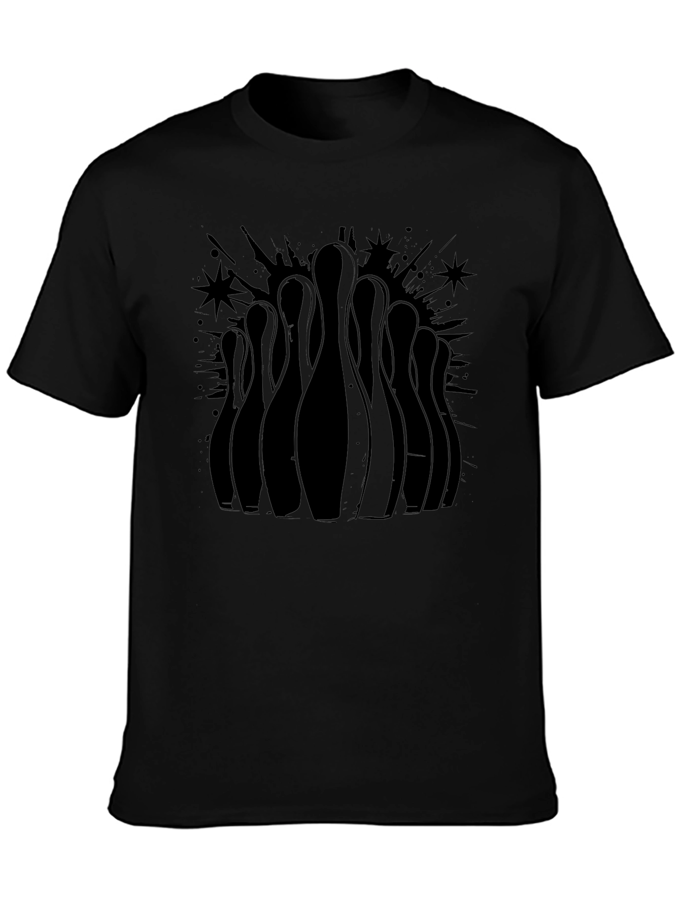 Bowling Pins Graphic Tee - Strike Style!