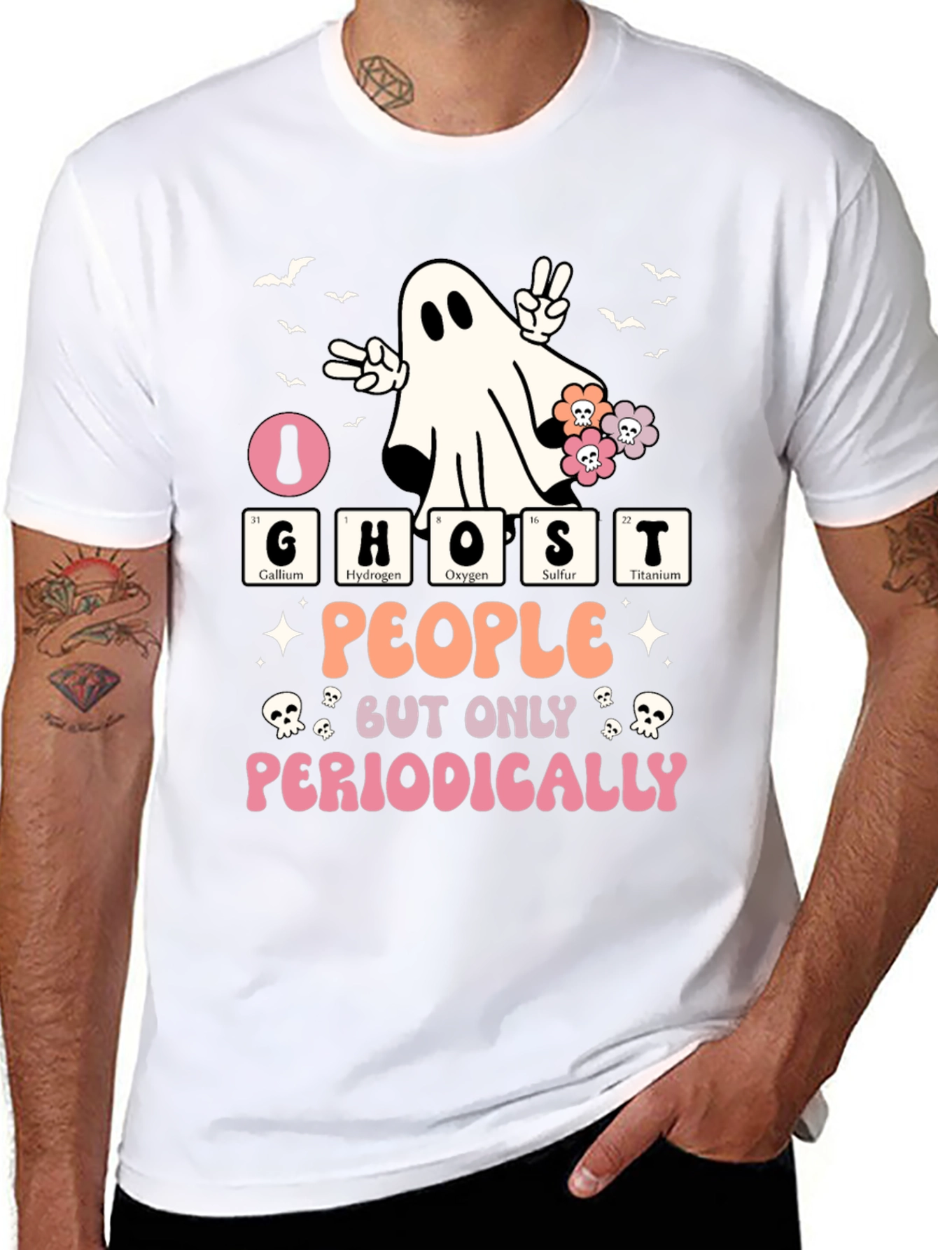 Ghost People Periodically Graphic T-Shirt