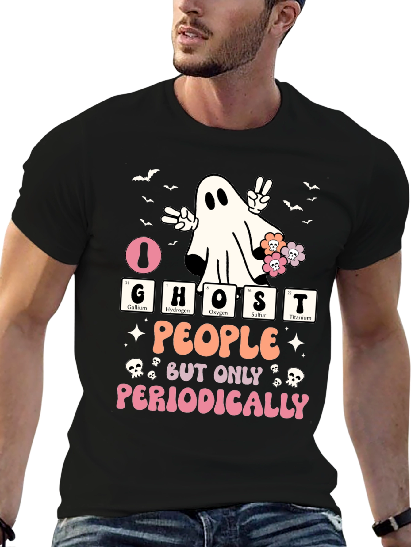 Ghost People Periodically Graphic T-Shirt