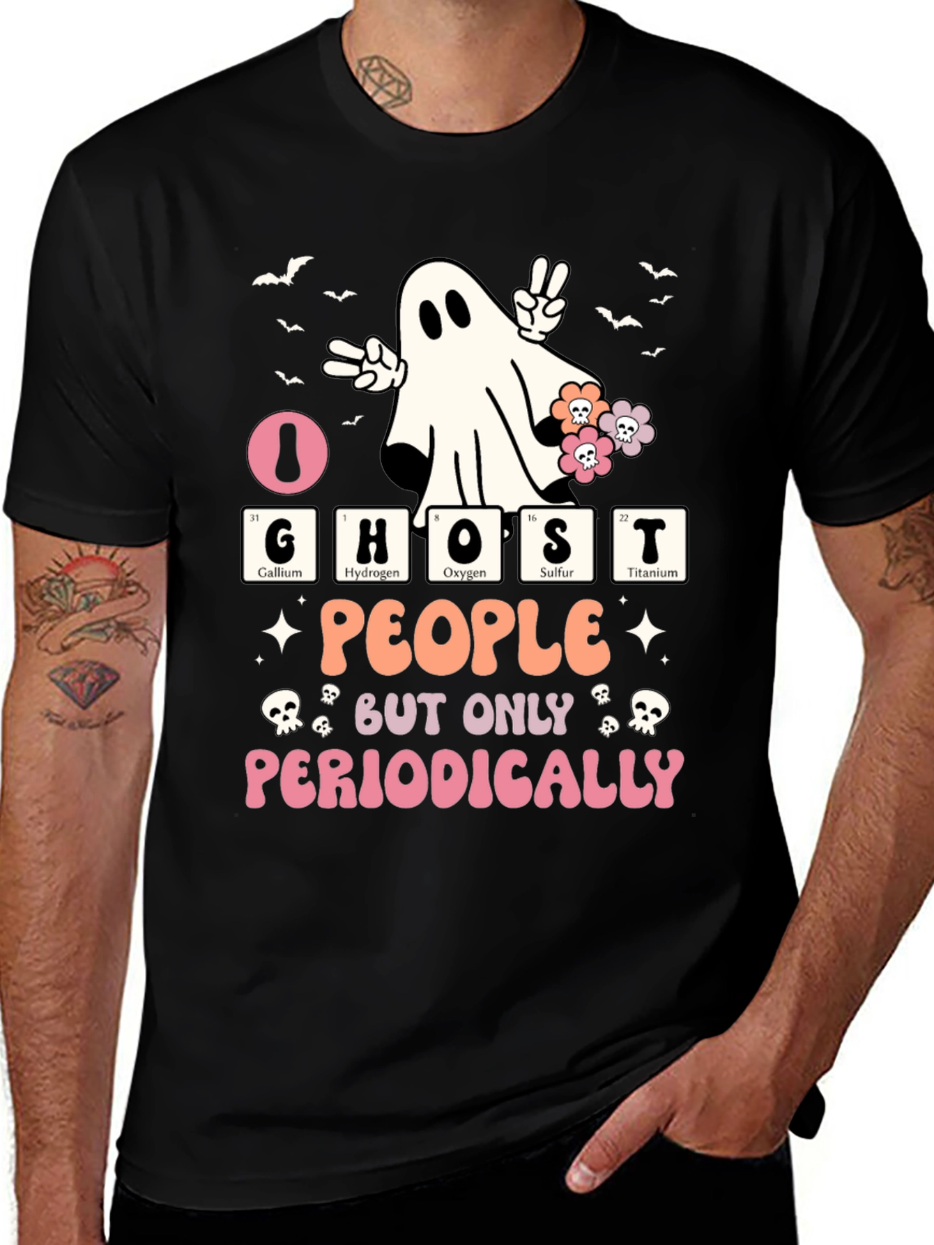 Ghost People Periodically Graphic T-Shirt