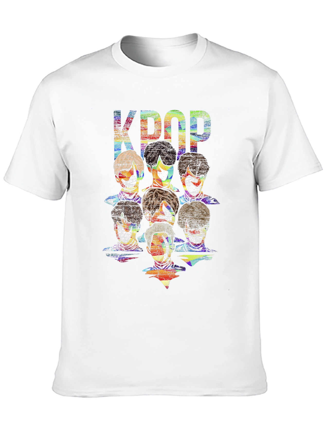 KPOP Graphic Print Black T-Shirt