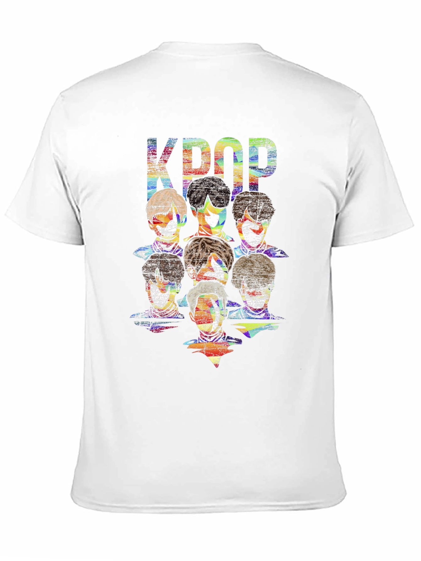 KPOP Graphic Print Black T-Shirt