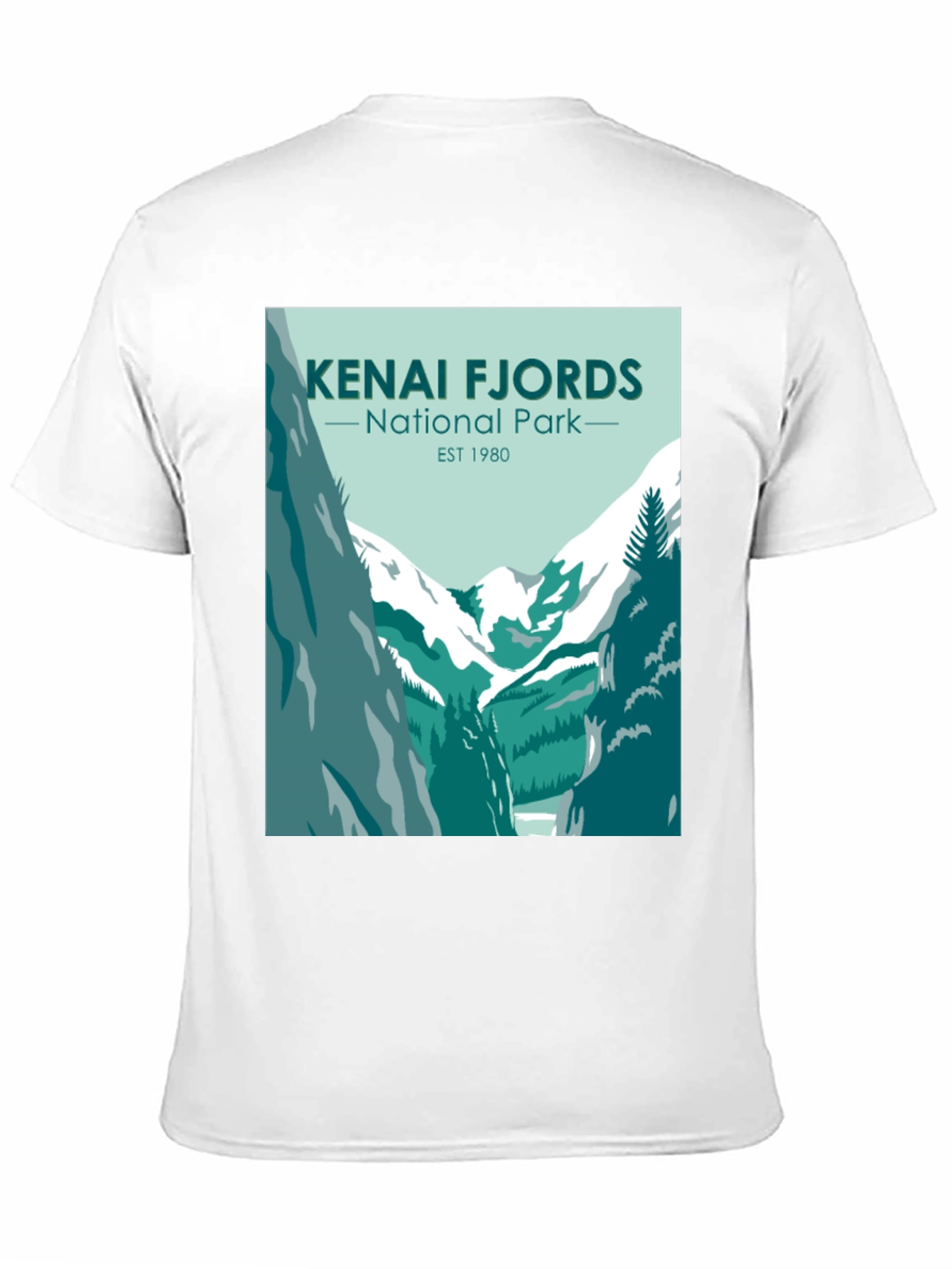 Kenai Fjords National Park T-Shirt - Black