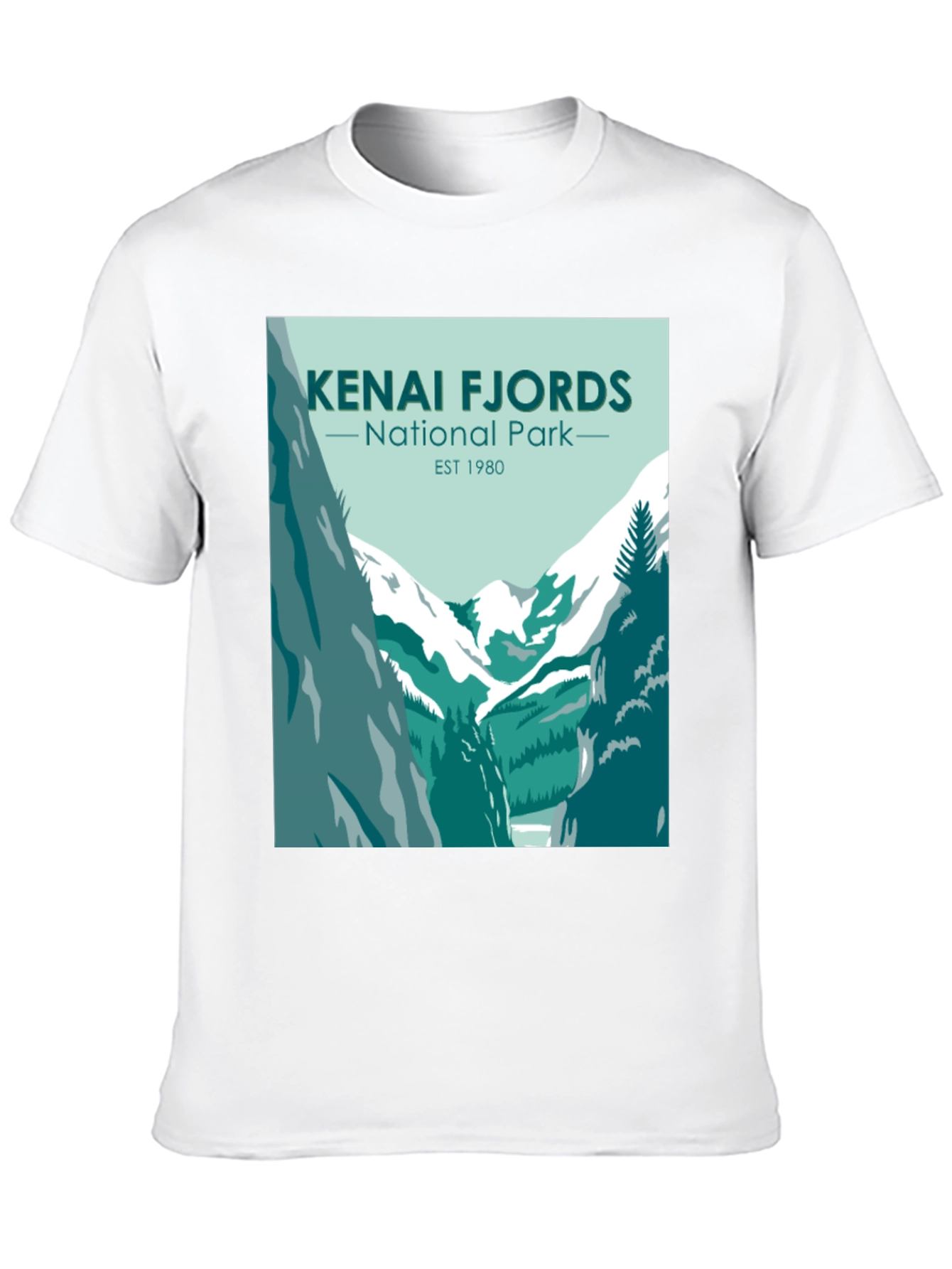 Kenai Fjords National Park T-Shirt - Black