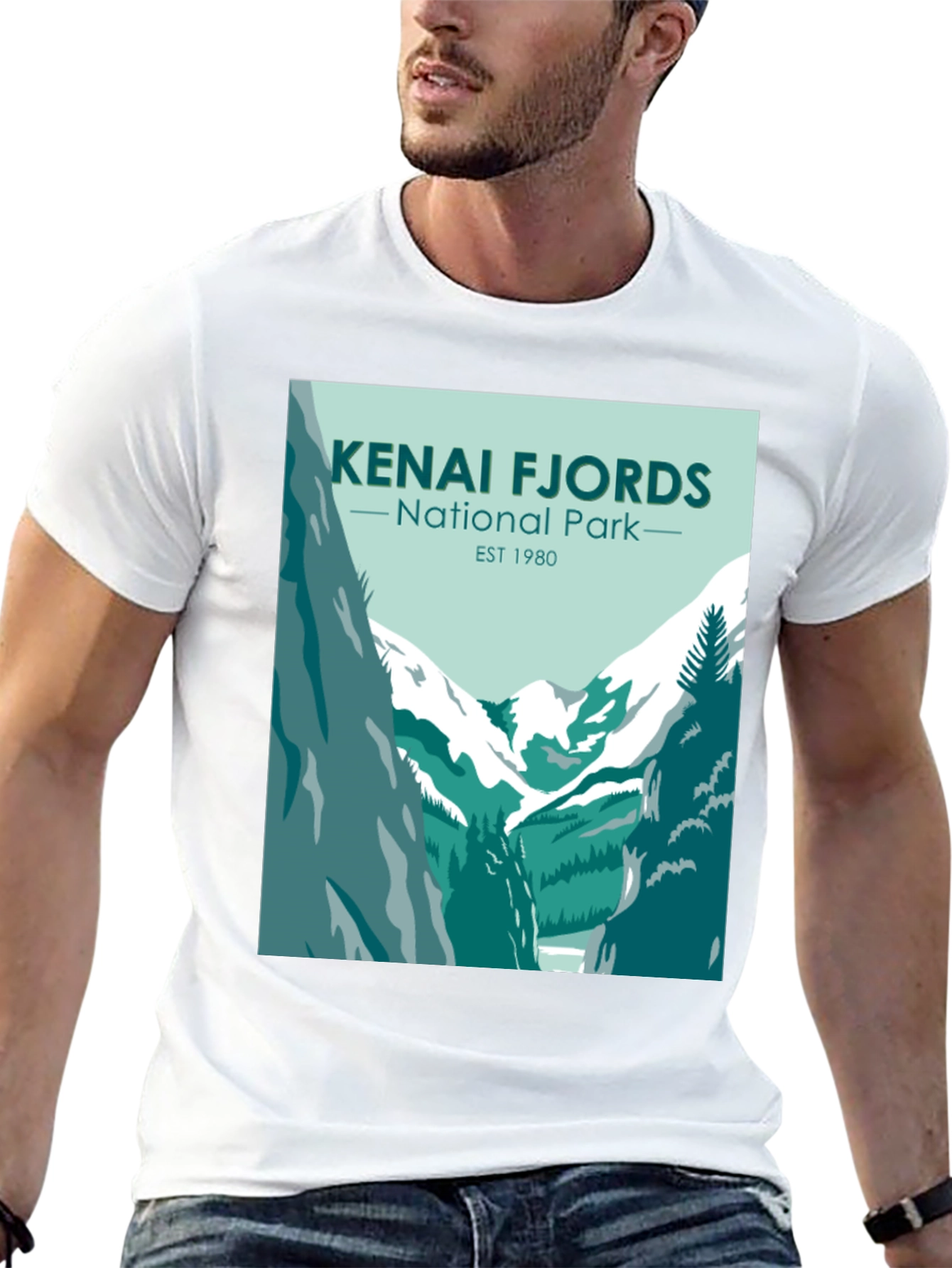 Kenai Fjords National Park T-Shirt - Black