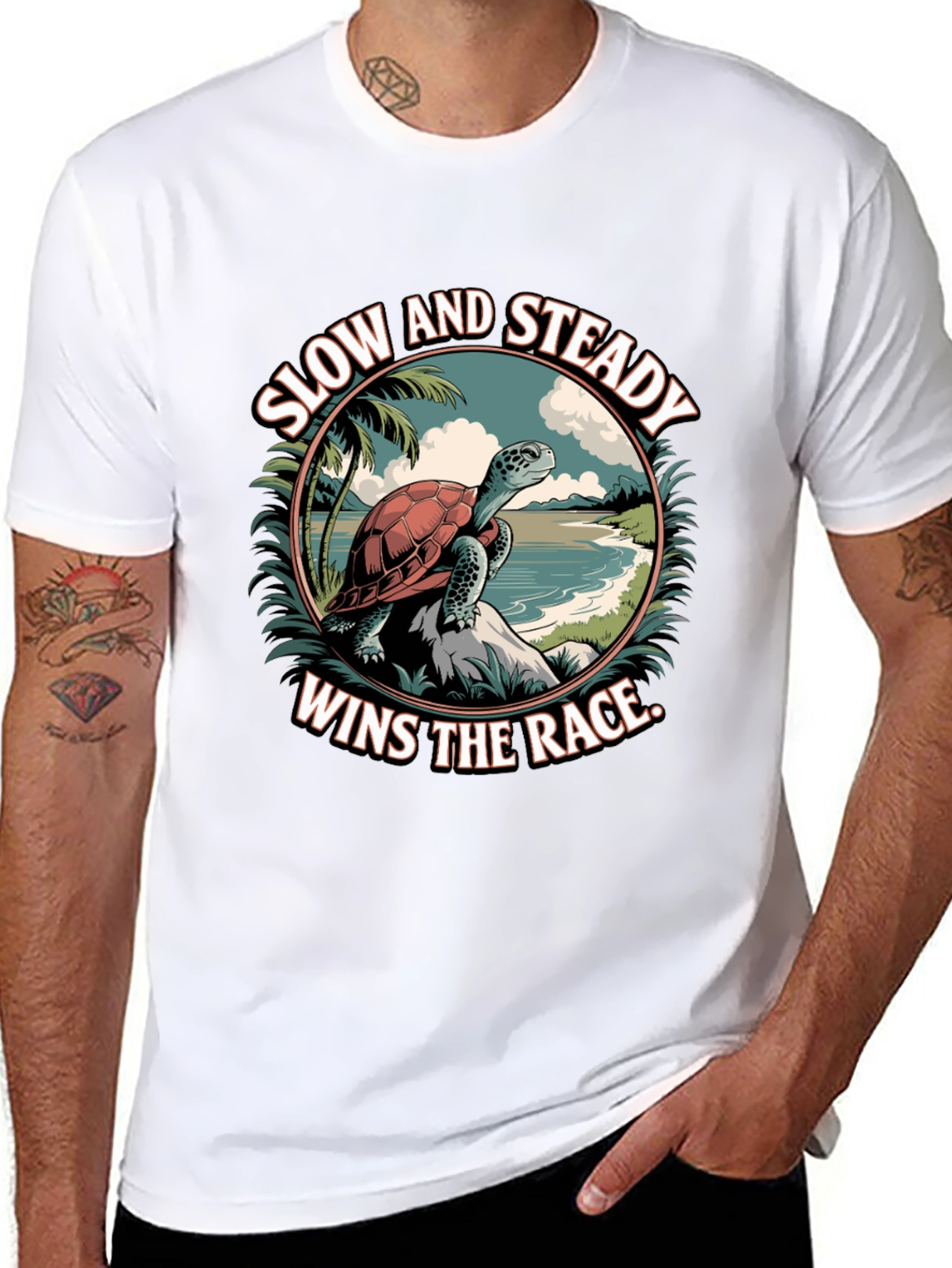 Slow and Steady Turtle Graphic Tee