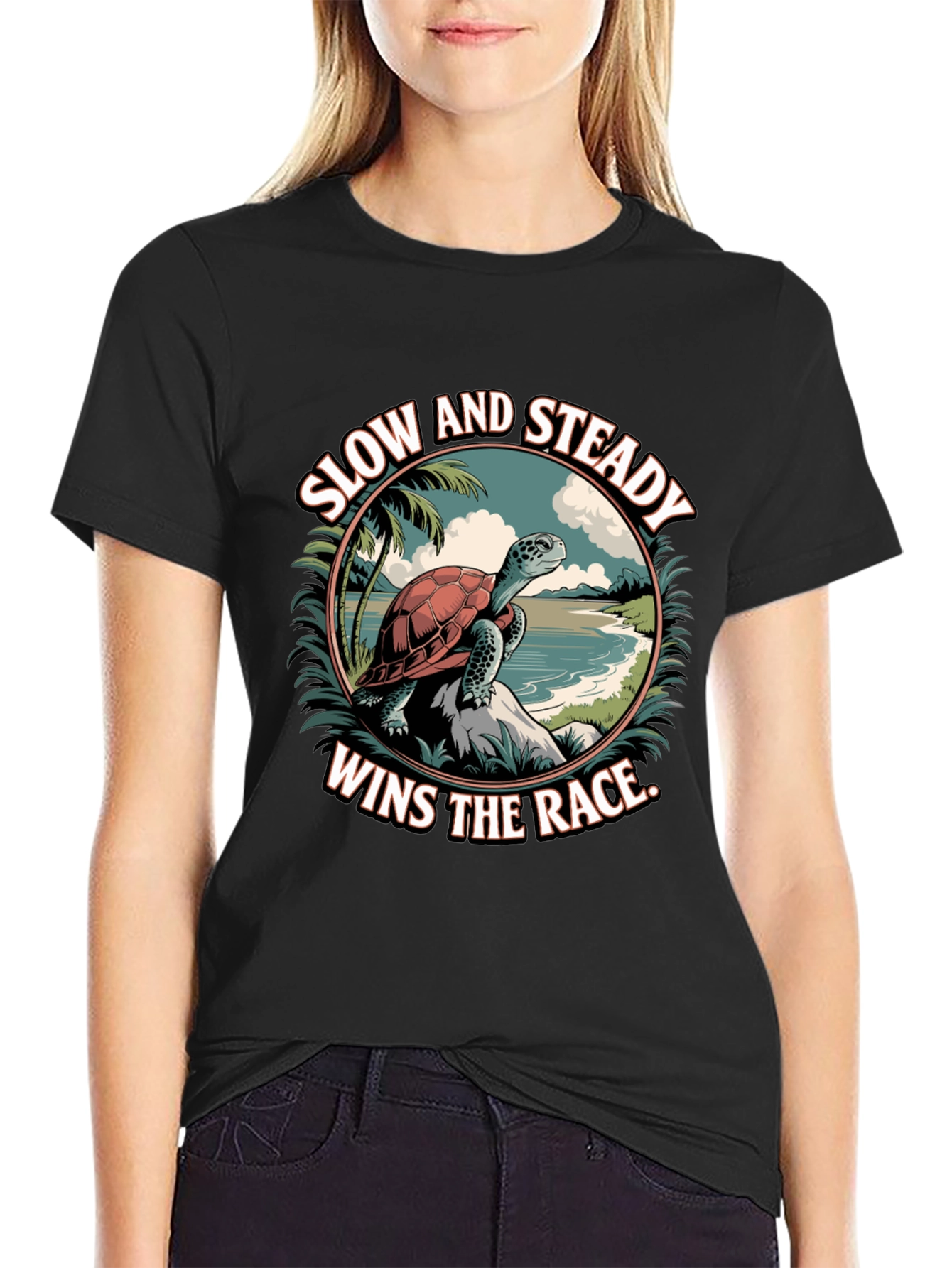 Slow and Steady Turtle Graphic Tee