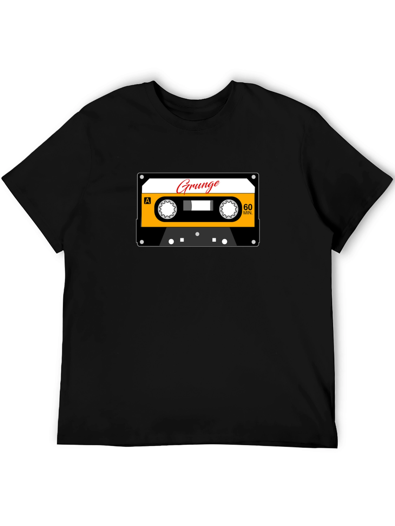 Grunge Cassette Tape Graphic T-Shirt