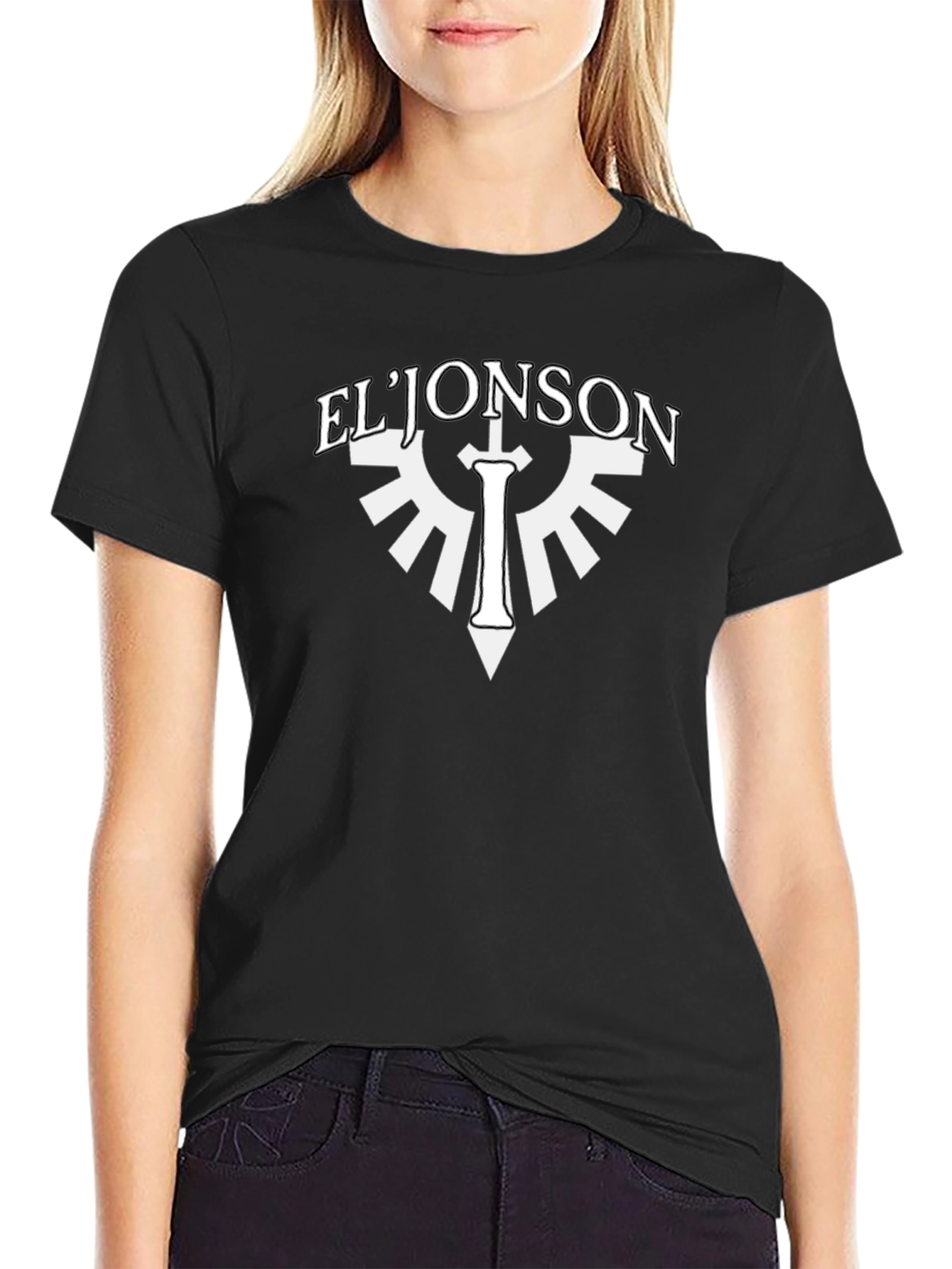 ElJonson Black T-Shirt - Sci-Fi Inspired Graphic Tee