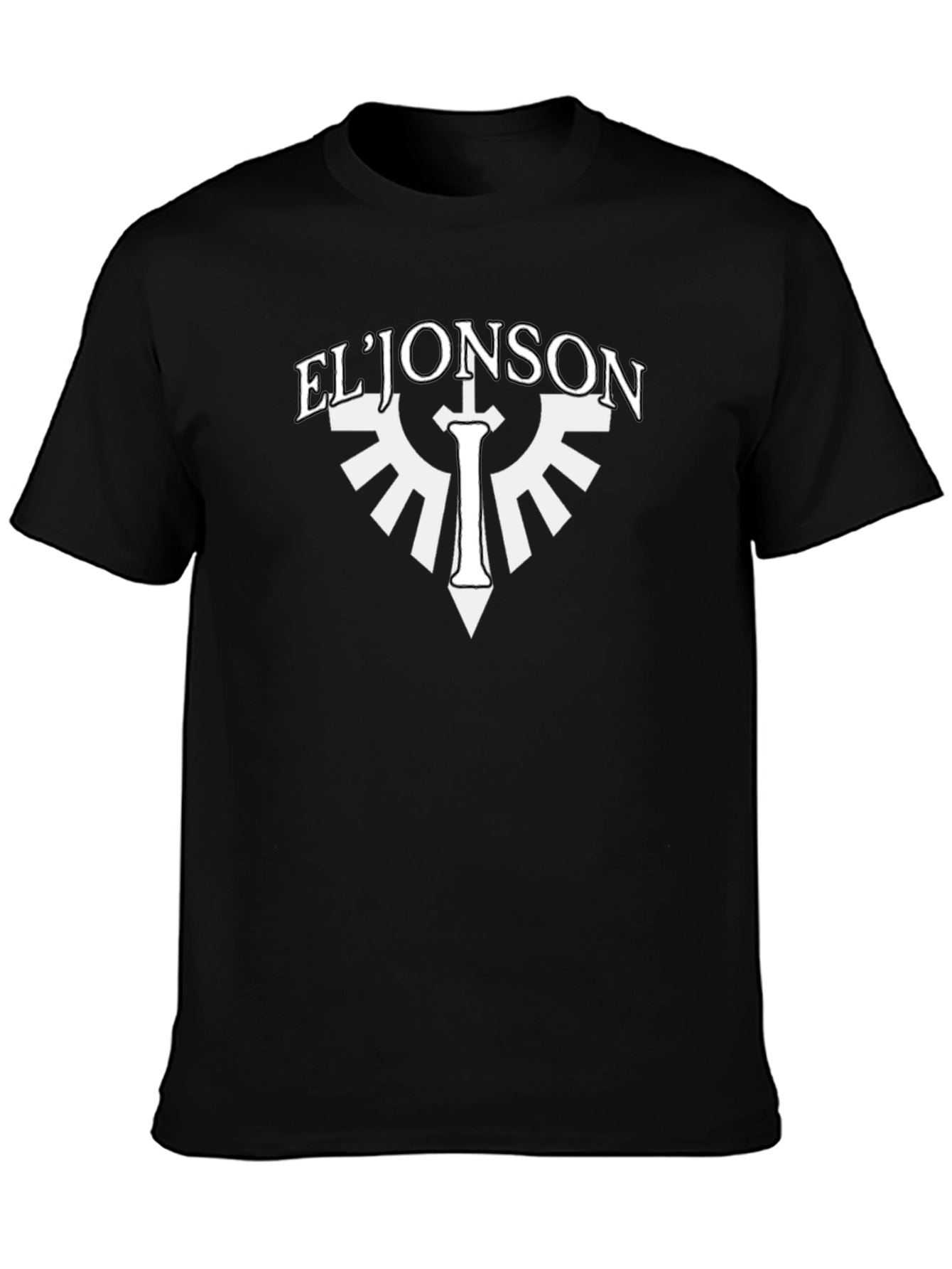 ElJonson Black T-Shirt - Sci-Fi Inspired Graphic Tee