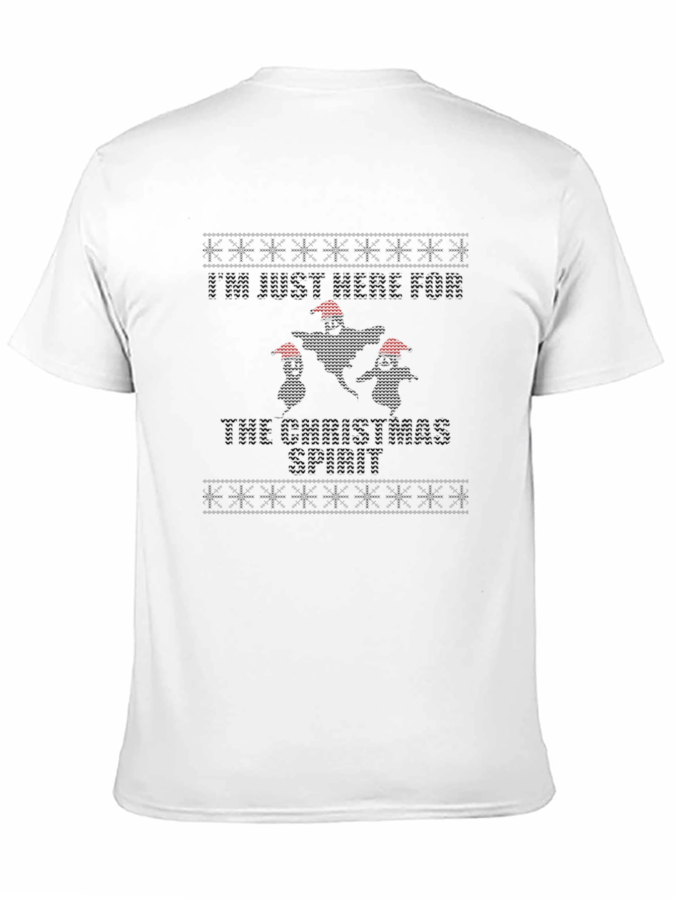 Christmas Spirit Black T-Shirt