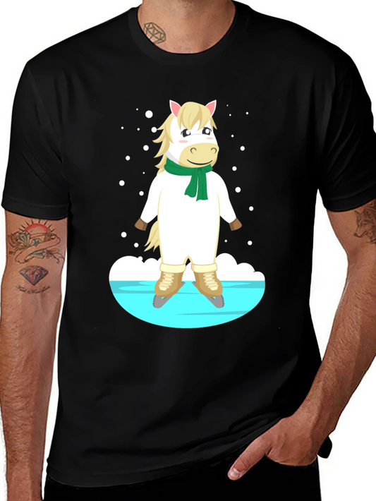 Horse on Skates Graphic Tee - Unisex T-Shirt
