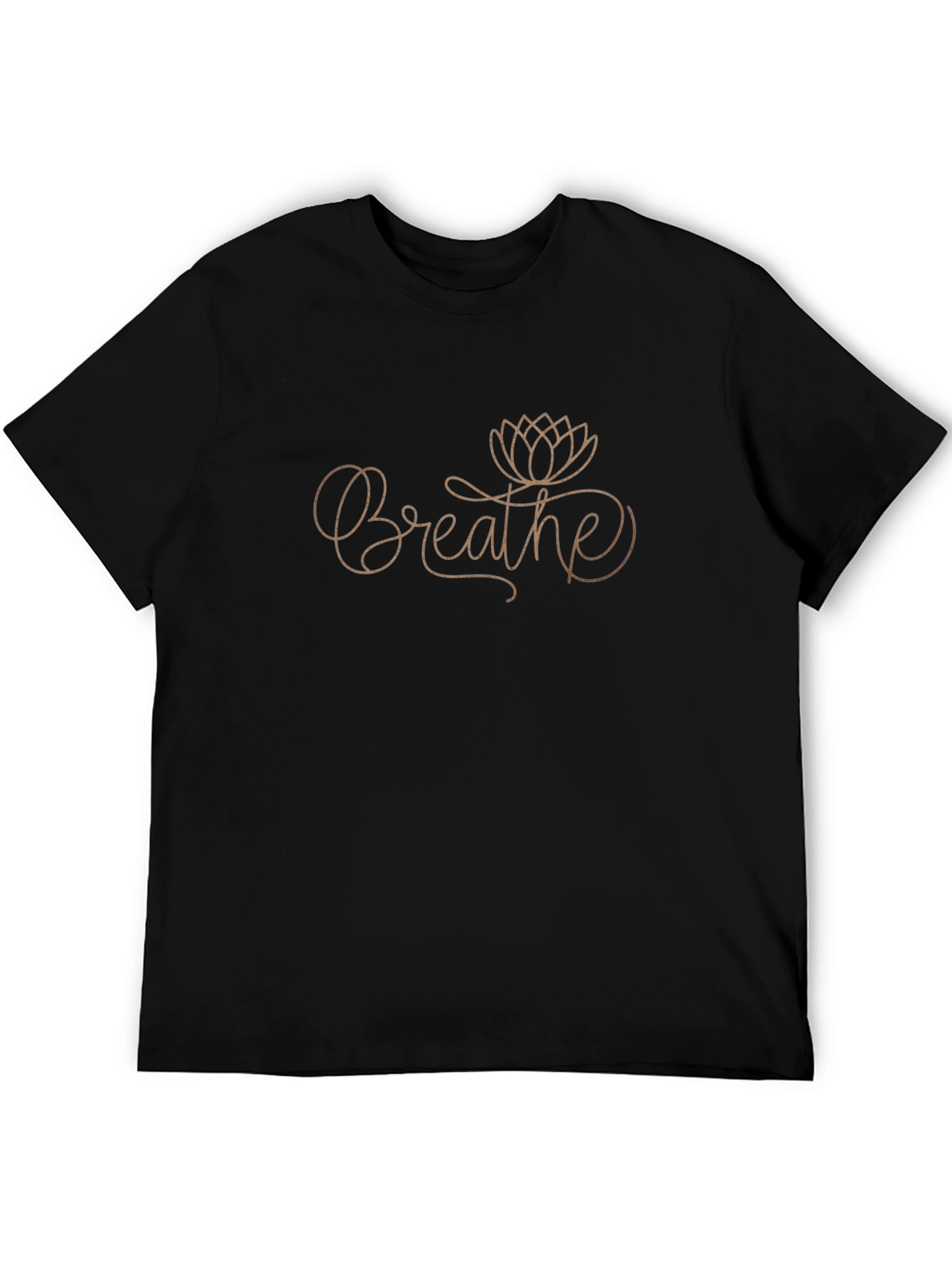 Breathe Lotus Black T-Shirt
