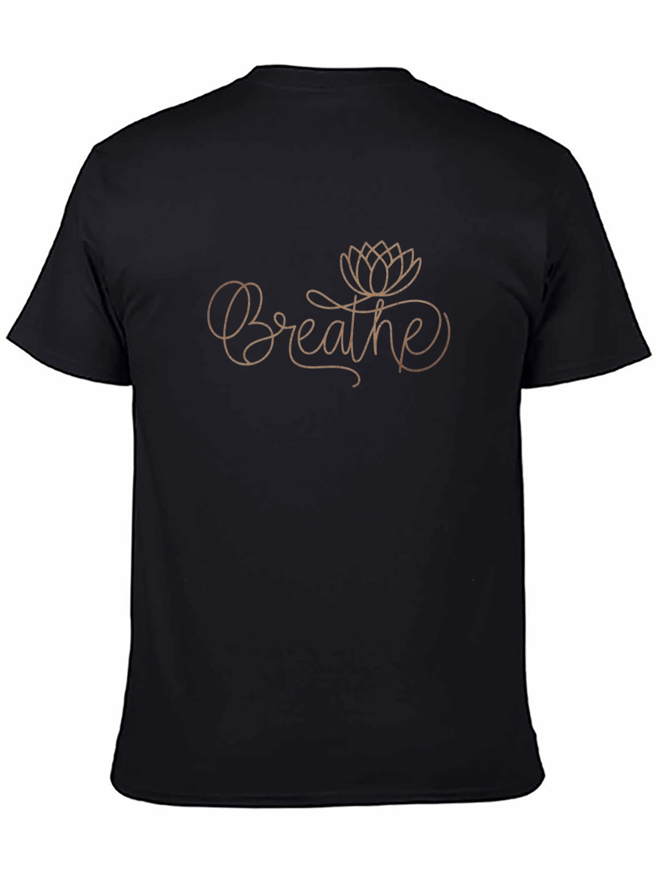 Breathe Lotus Black T-Shirt