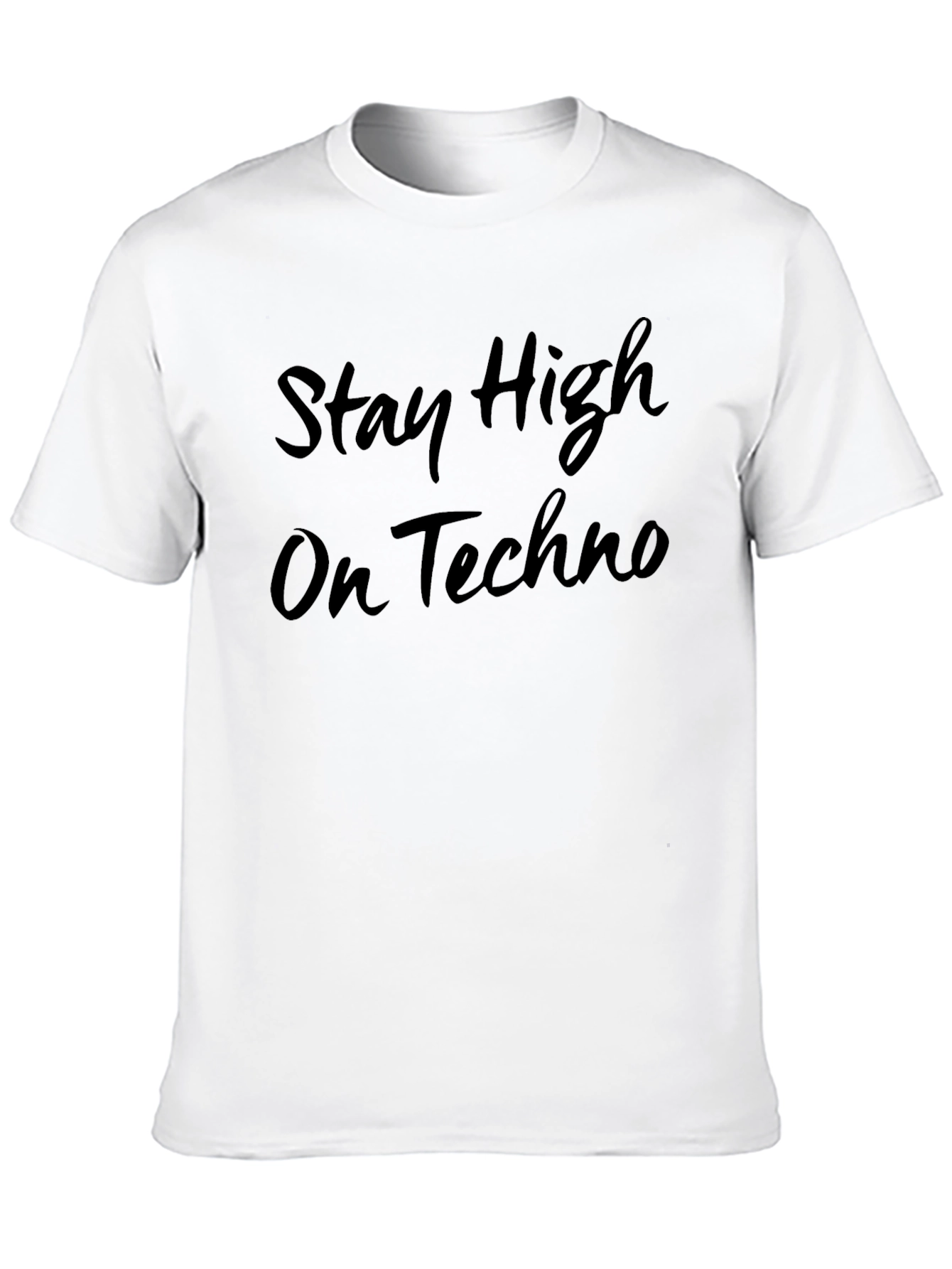 Stay High On Techno Graphic T-Shirt