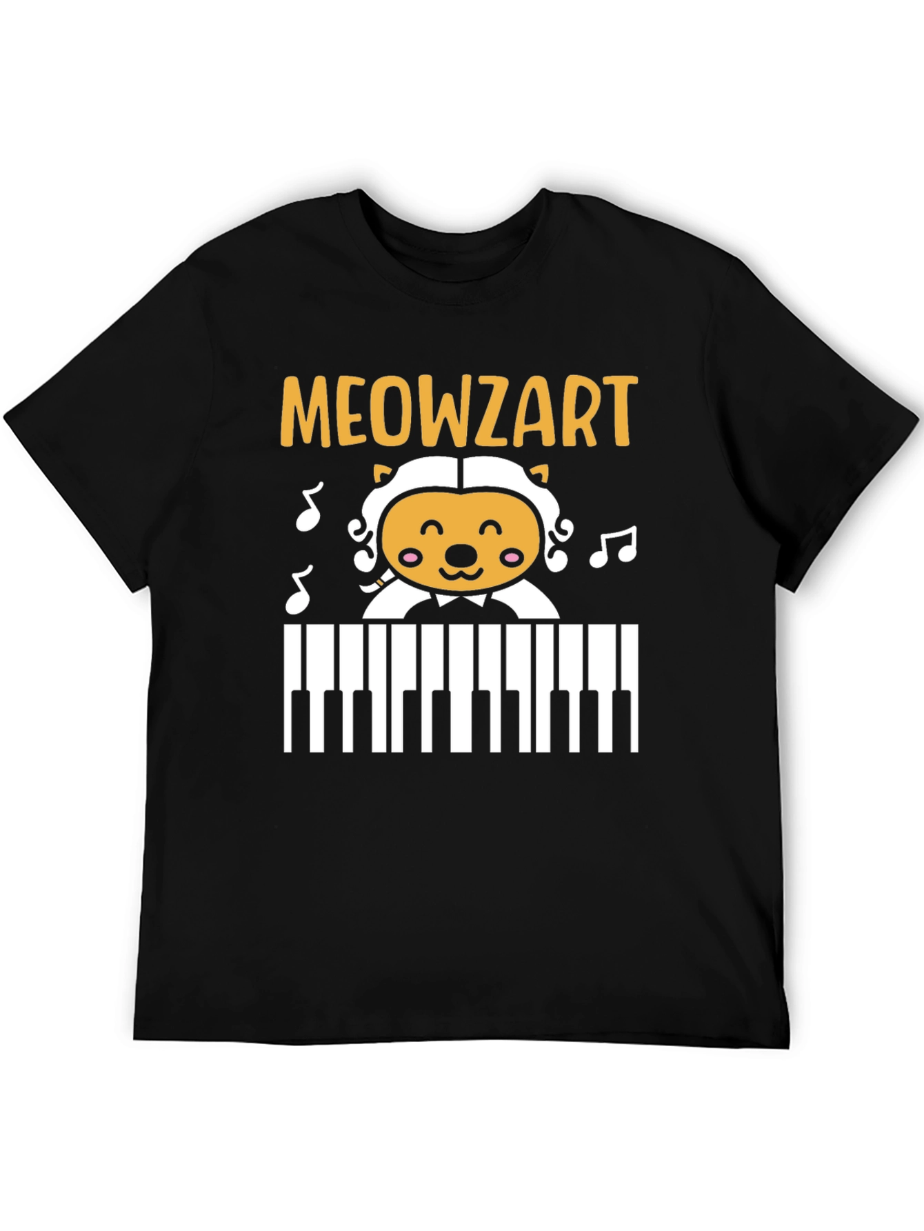 Meowzart Cat Piano T-Shirt - Music Lover Tee