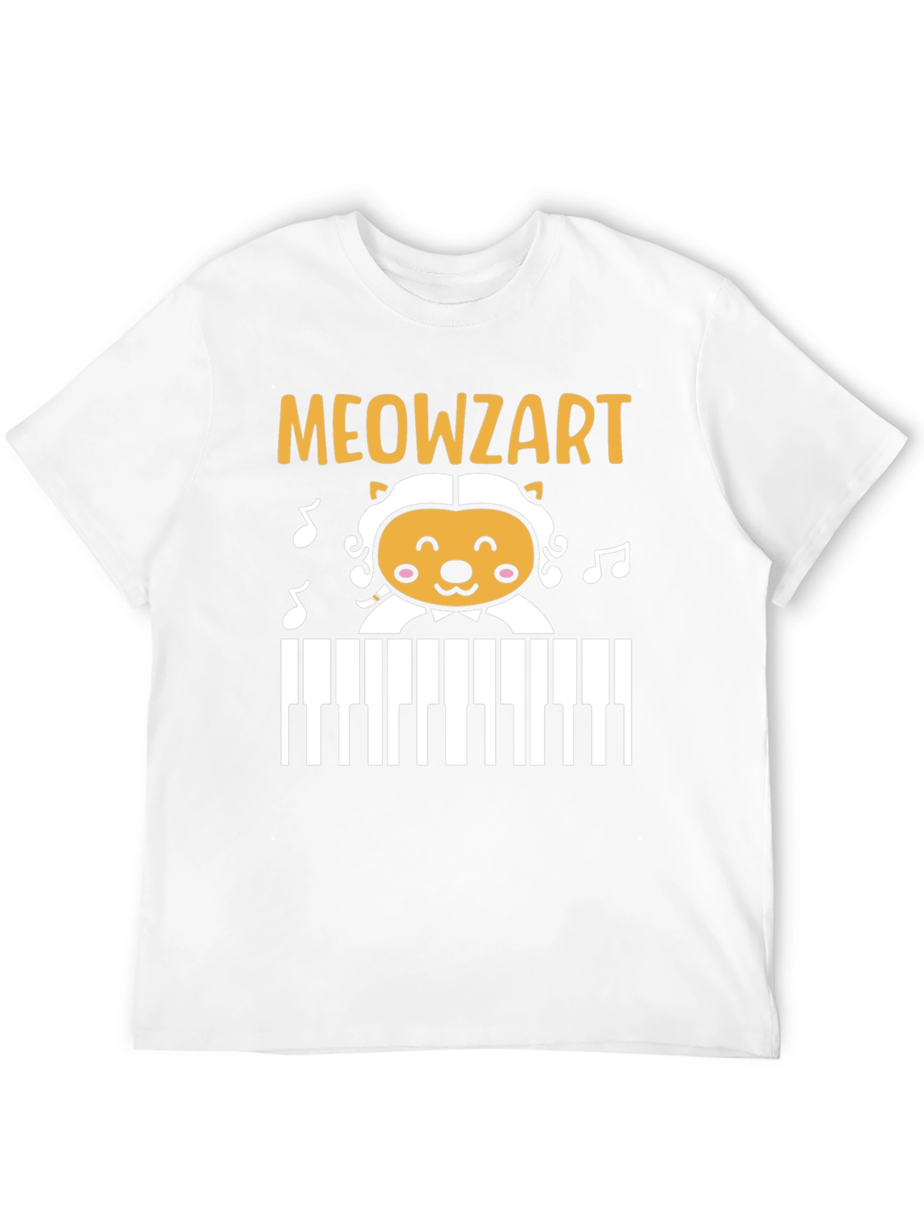Meowzart Cat Piano T-Shirt - Music Lover Tee