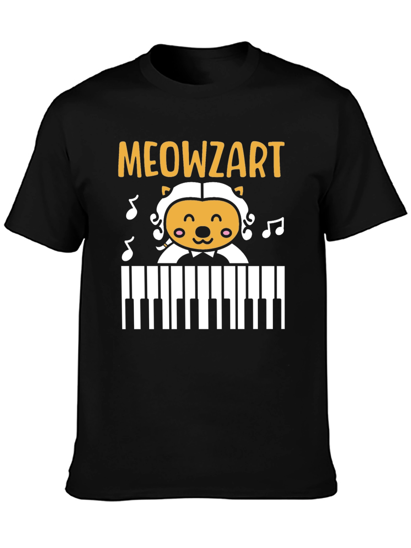 Meowzart Cat Piano T-Shirt - Music Lover Tee