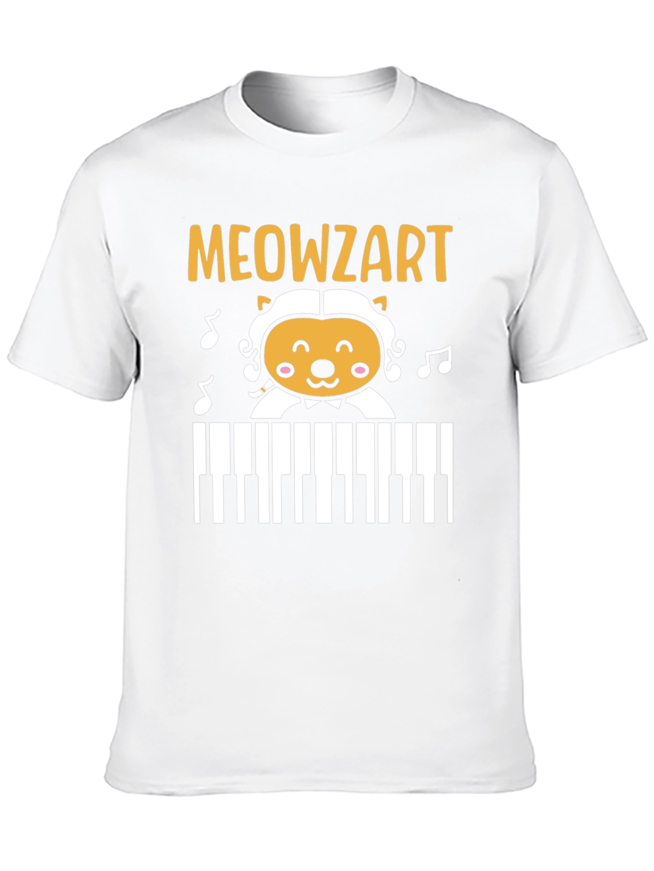 Meowzart Cat Piano T-Shirt - Music Lover Tee