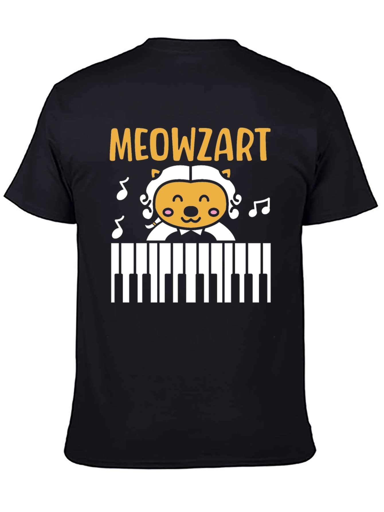 Meowzart Cat Piano T-Shirt - Music Lover Tee