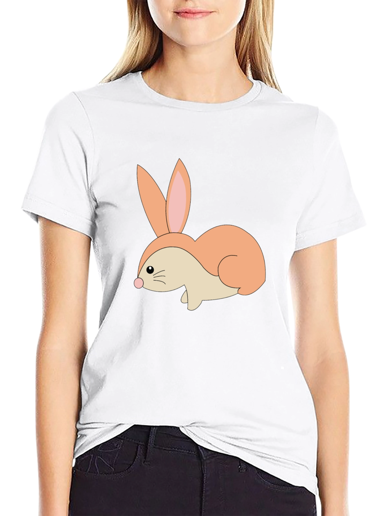 Bunny Graphic Tee - Soft Cotton Blend