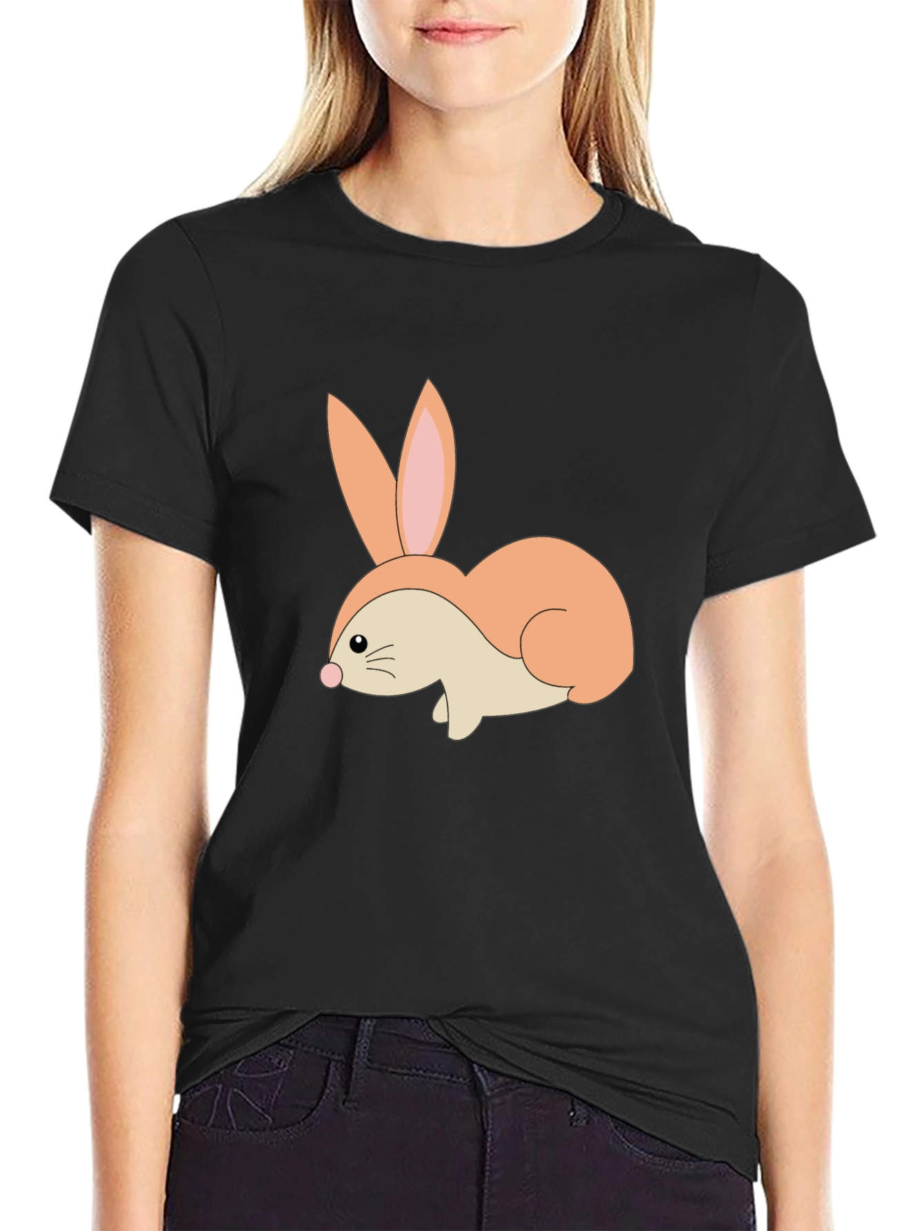Bunny Graphic Tee - Soft Cotton Blend