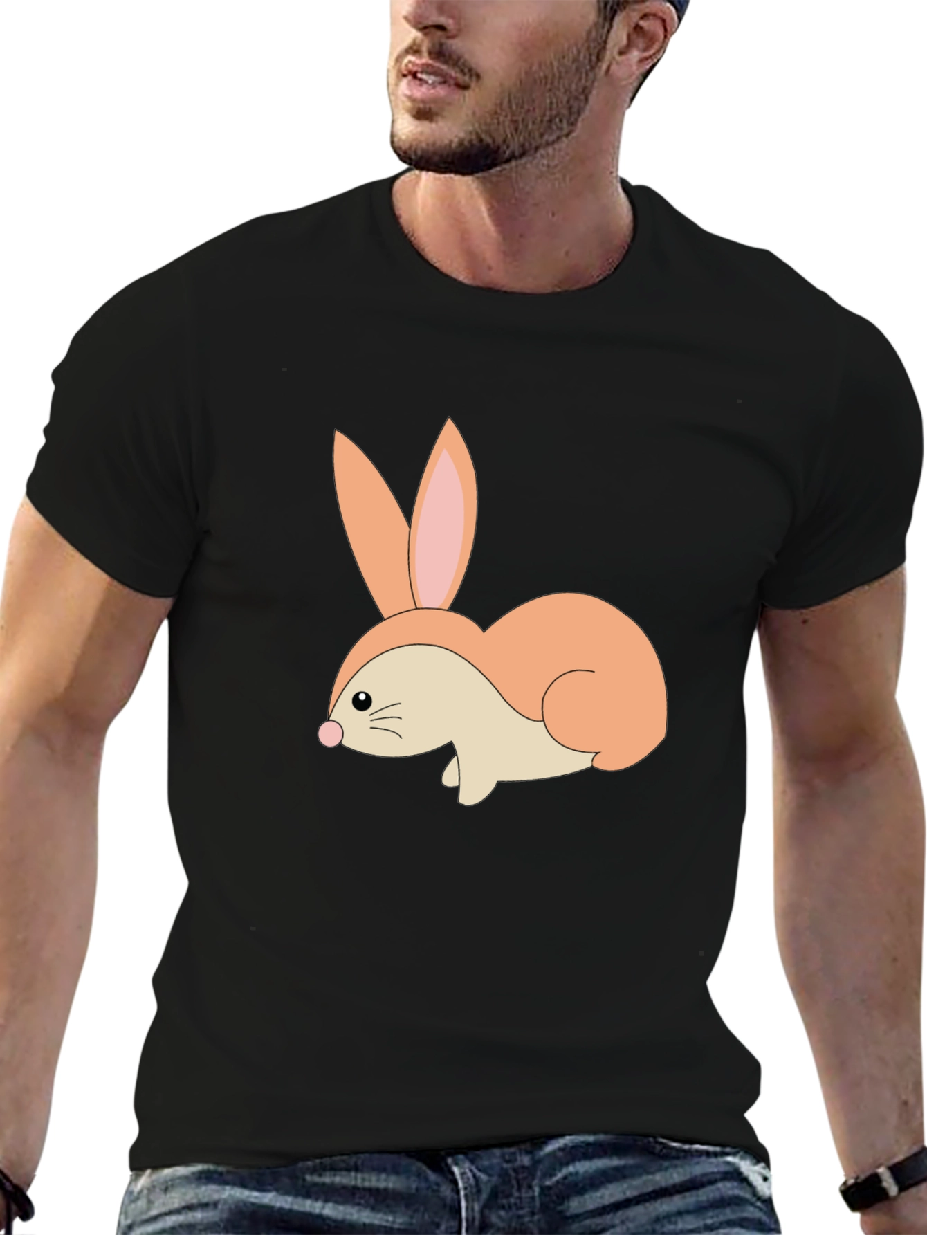 Bunny Graphic Tee - Soft Cotton Blend