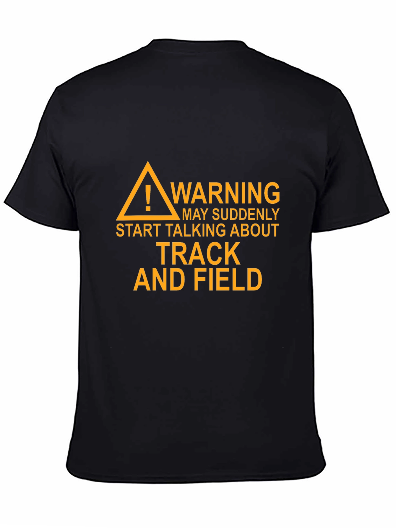 Track and Field Warning Graphic T-Shirt