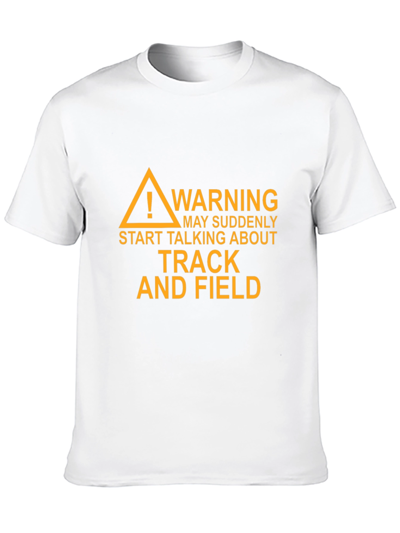 Track and Field Warning Graphic T-Shirt