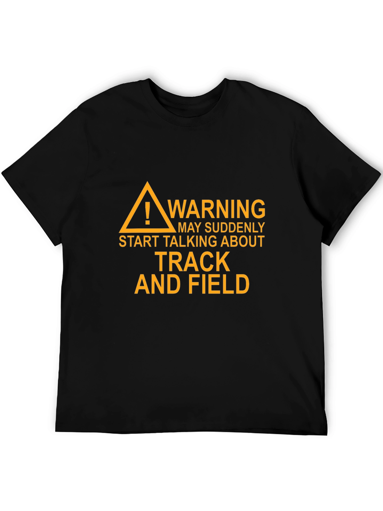 Track and Field Warning Graphic T-Shirt