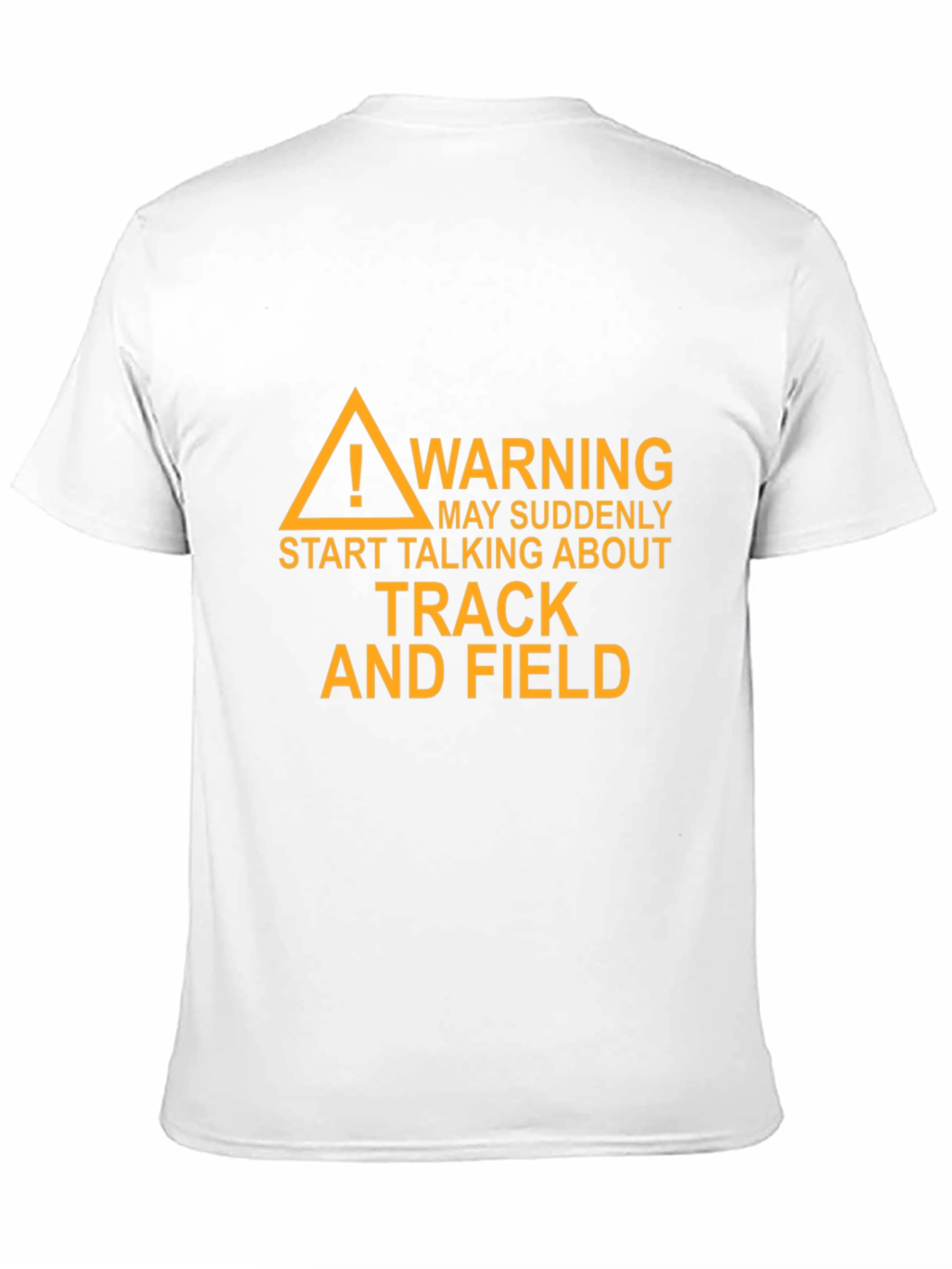 Track and Field Warning Graphic T-Shirt