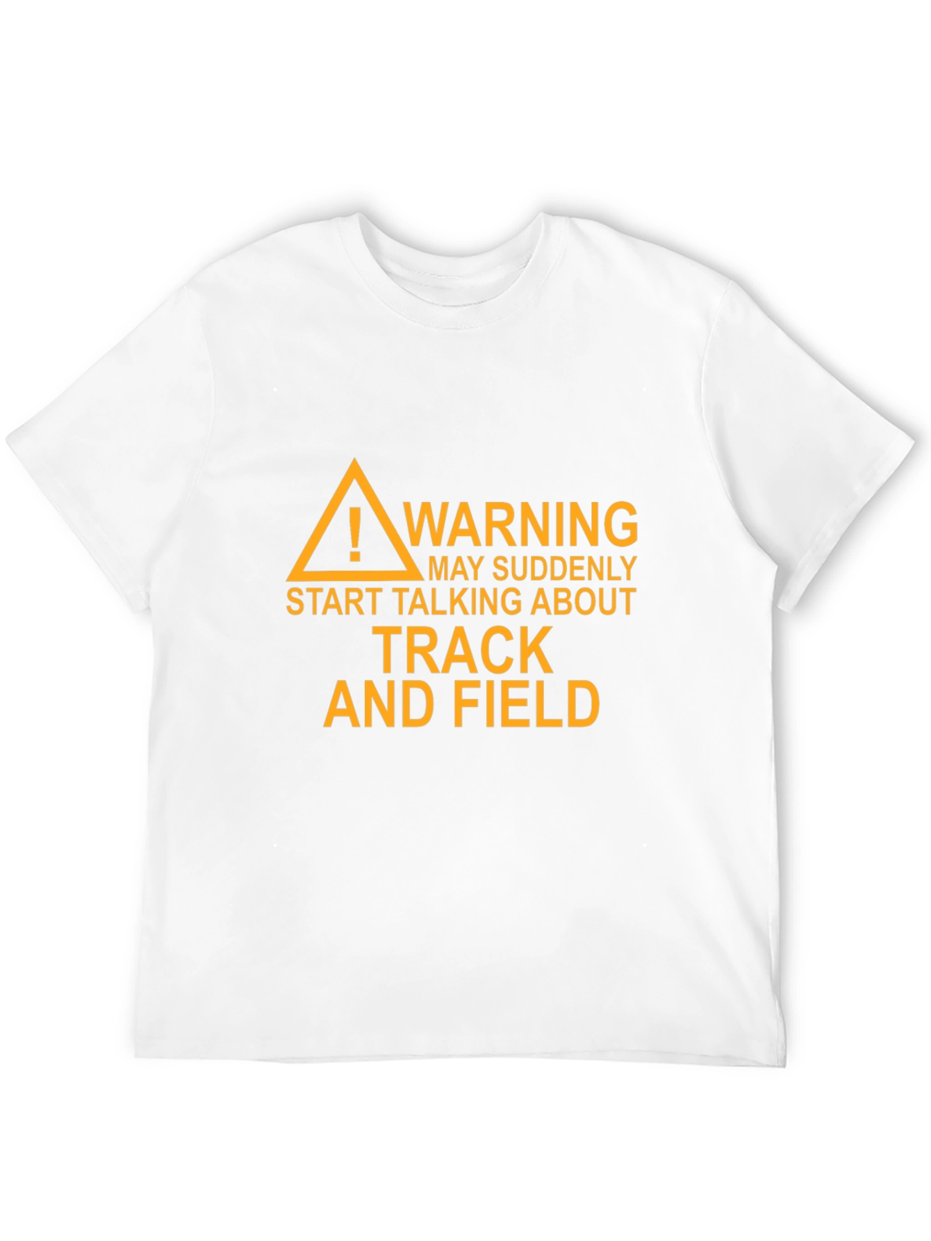 Track and Field Warning Graphic T-Shirt